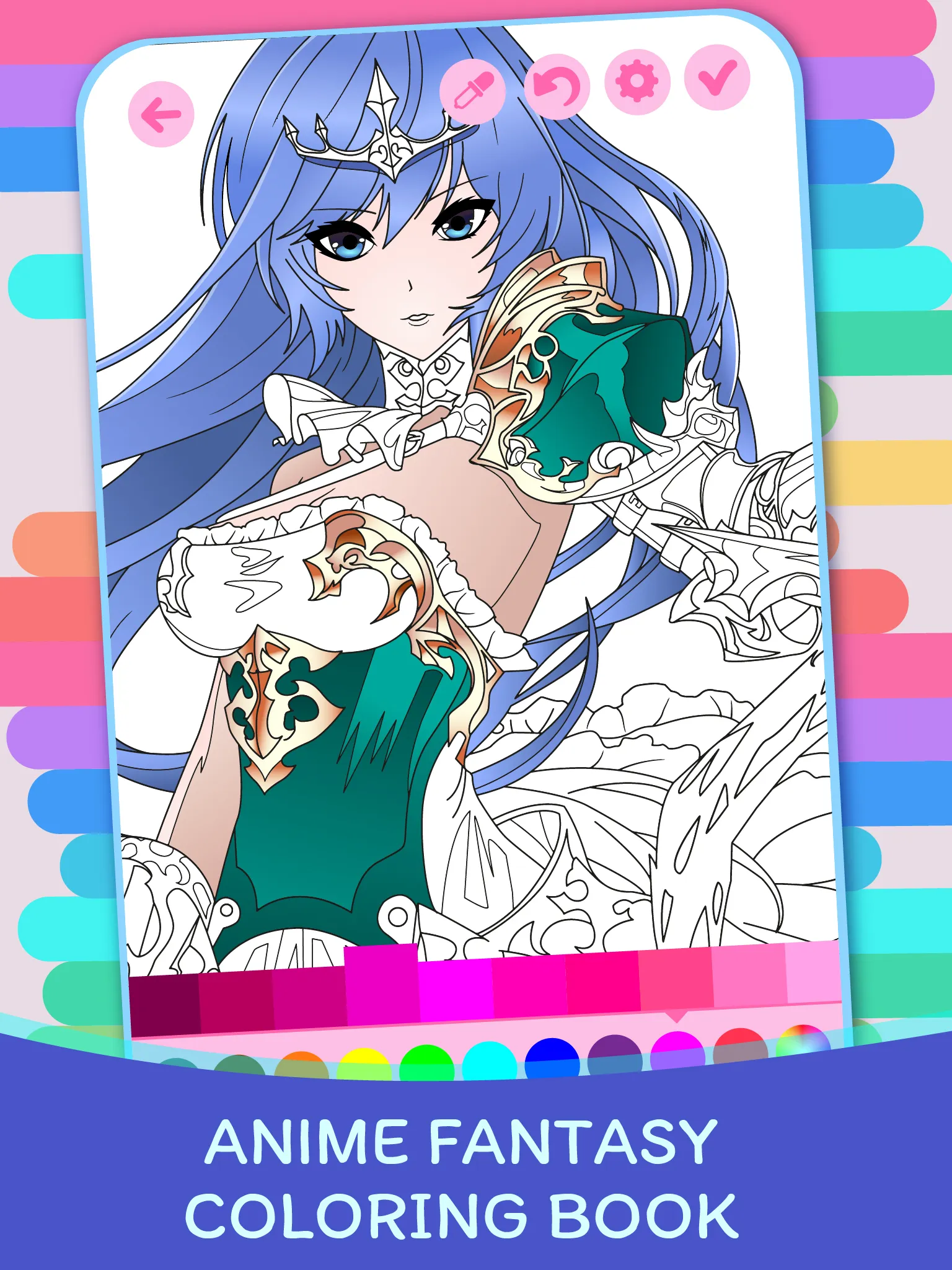 Anime Fantasy Coloring Book | Indus Appstore | Screenshot