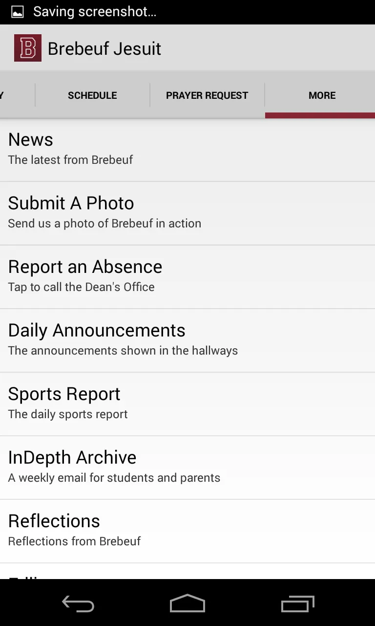 Brebeuf Jesuit Preparatory | Indus Appstore | Screenshot