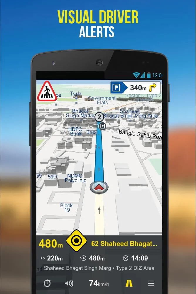 NaviMaps: 3D GPS Navigation | Indus Appstore | Screenshot