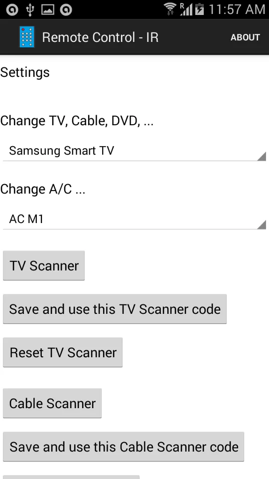 Remote Control - IR | Indus Appstore | Screenshot