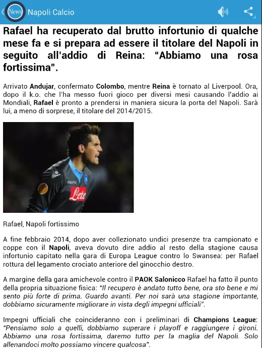 Forza Napoli News | Indus Appstore | Screenshot