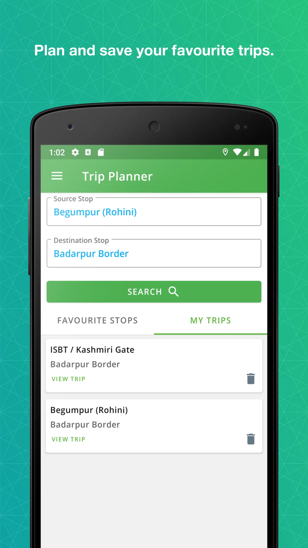 DTC Bus Routes | Indus Appstore | Screenshot