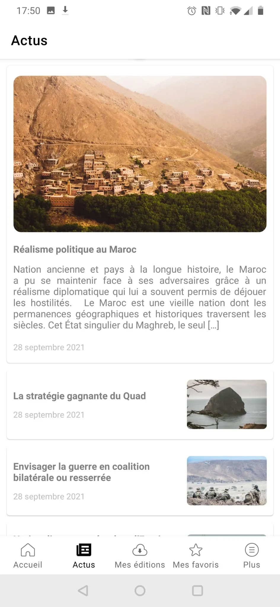 Revue Conflits | Indus Appstore | Screenshot