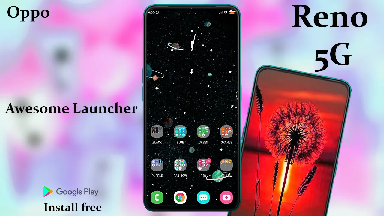 Theme for Oppo Reno 5G: launch | Indus Appstore | Screenshot