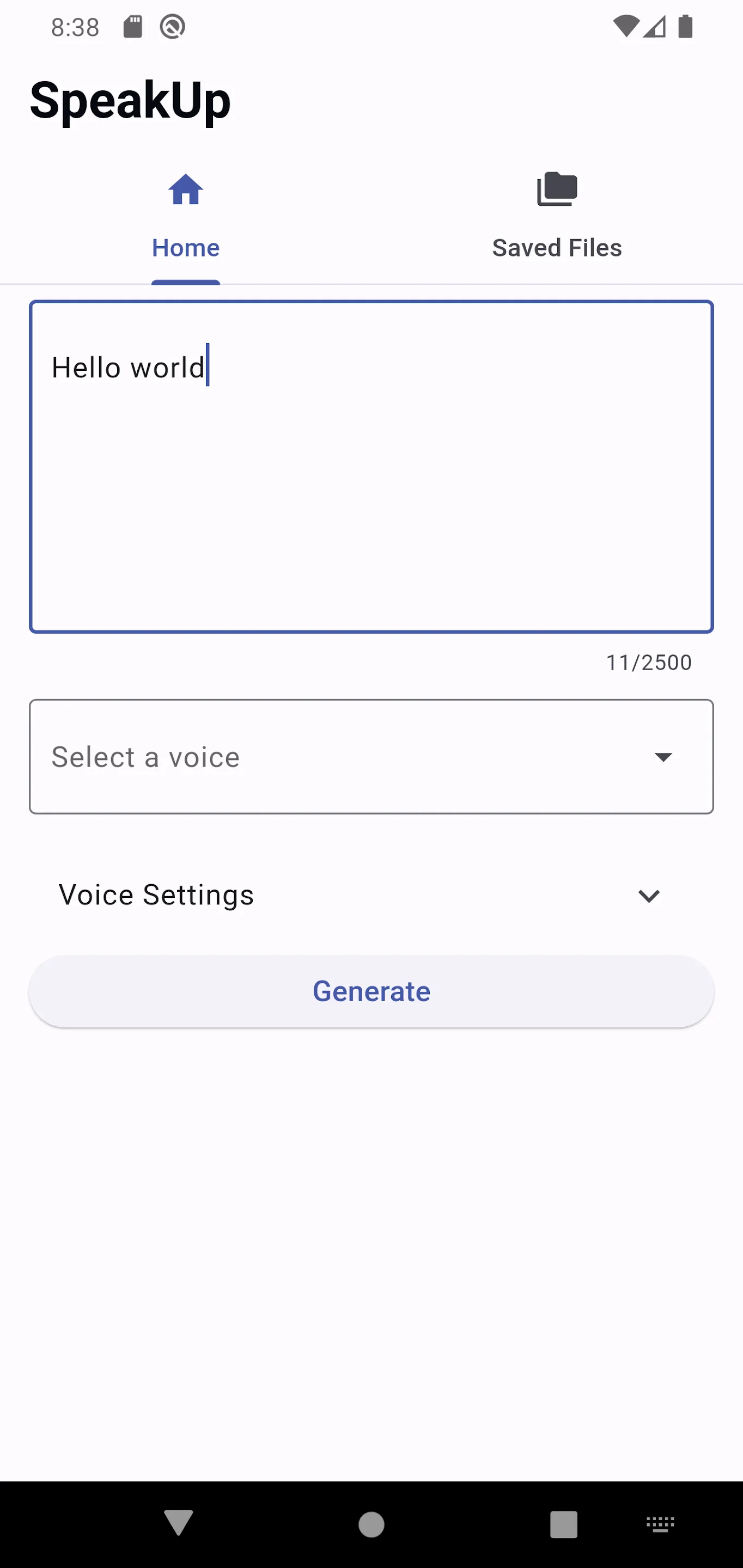 SpeakUp - Text to Speech | Indus Appstore | Screenshot