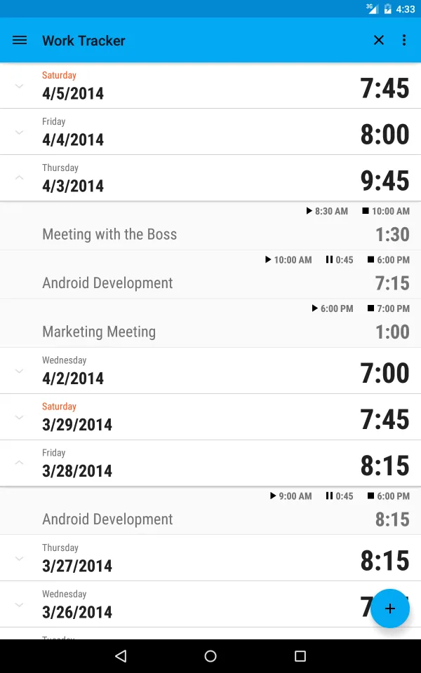 Work Tracker | Indus Appstore | Screenshot