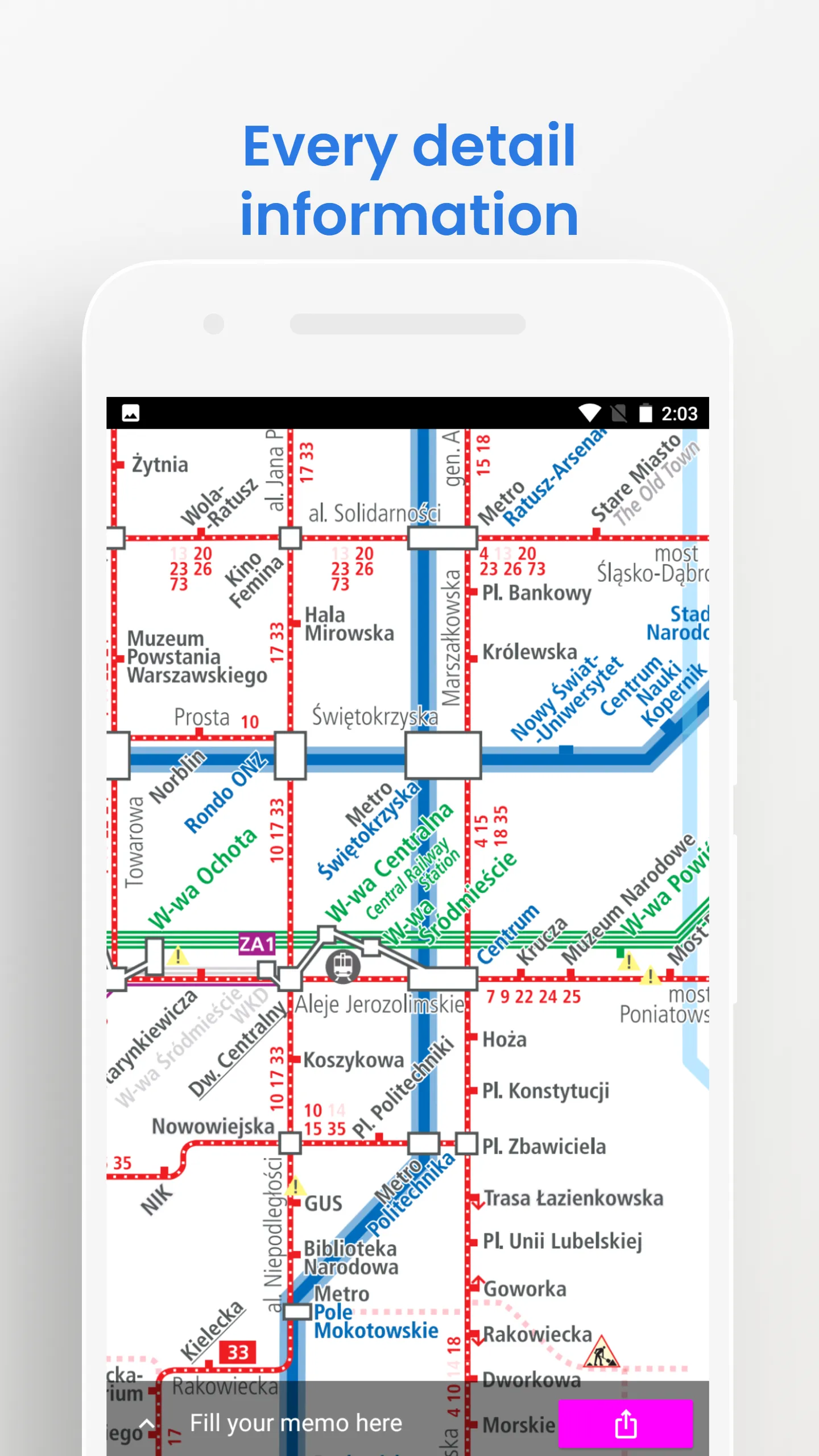 Warsaw Metro Bus Travel Guide | Indus Appstore | Screenshot