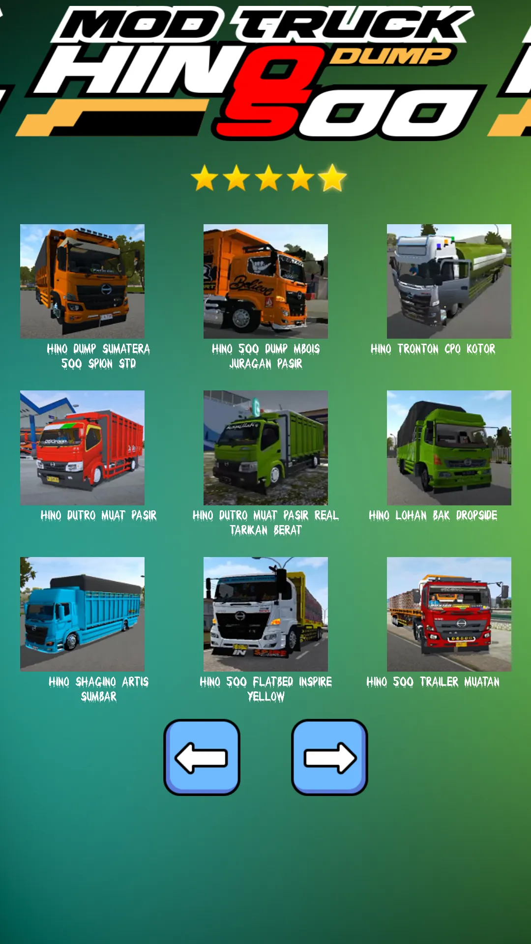 Mod Truck Hina 500 Dump | Indus Appstore | Screenshot