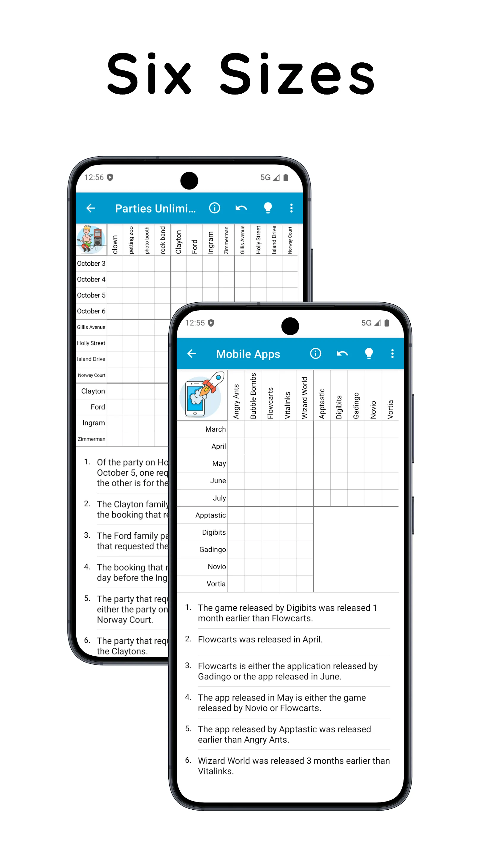 Logic Grid Puzzles: Brain Game | Indus Appstore | Screenshot