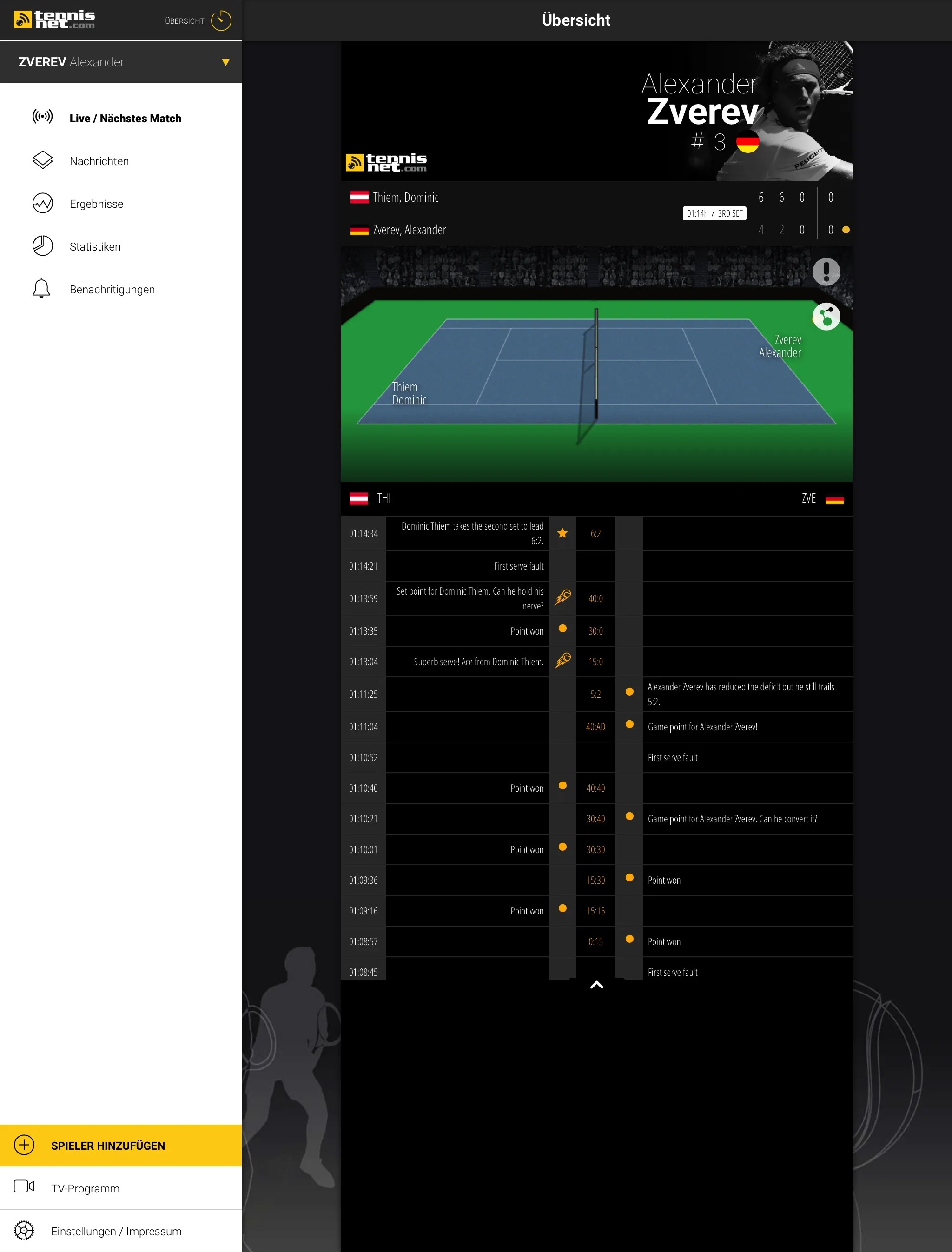 Tennis Fan - ATP / WTA | Indus Appstore | Screenshot