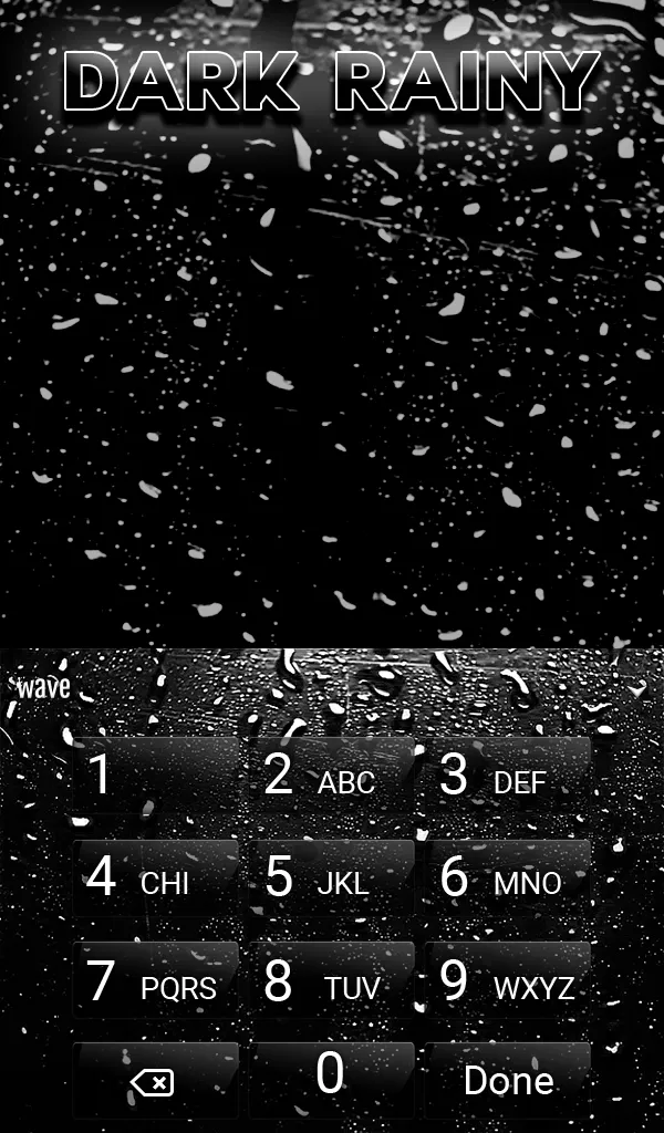 Dark Rainy Keyboard Wallpaper | Indus Appstore | Screenshot