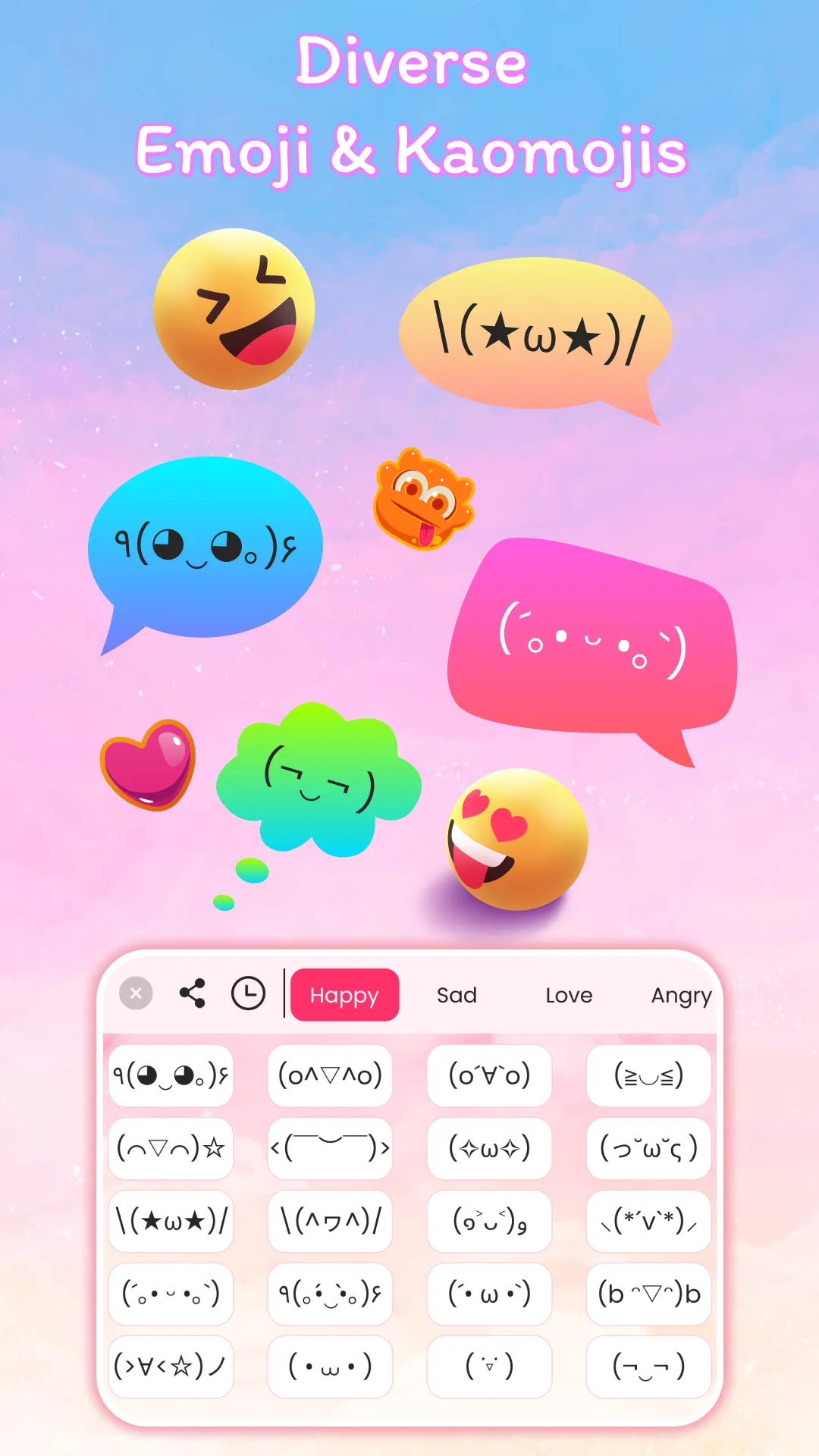 Font Keyboard Themes, Emoji | Indus Appstore | Screenshot