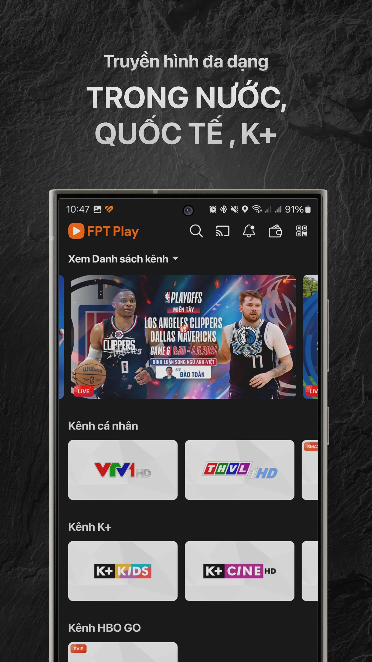 FPT Play - K+, HBO, Sport, TV | Indus Appstore | Screenshot