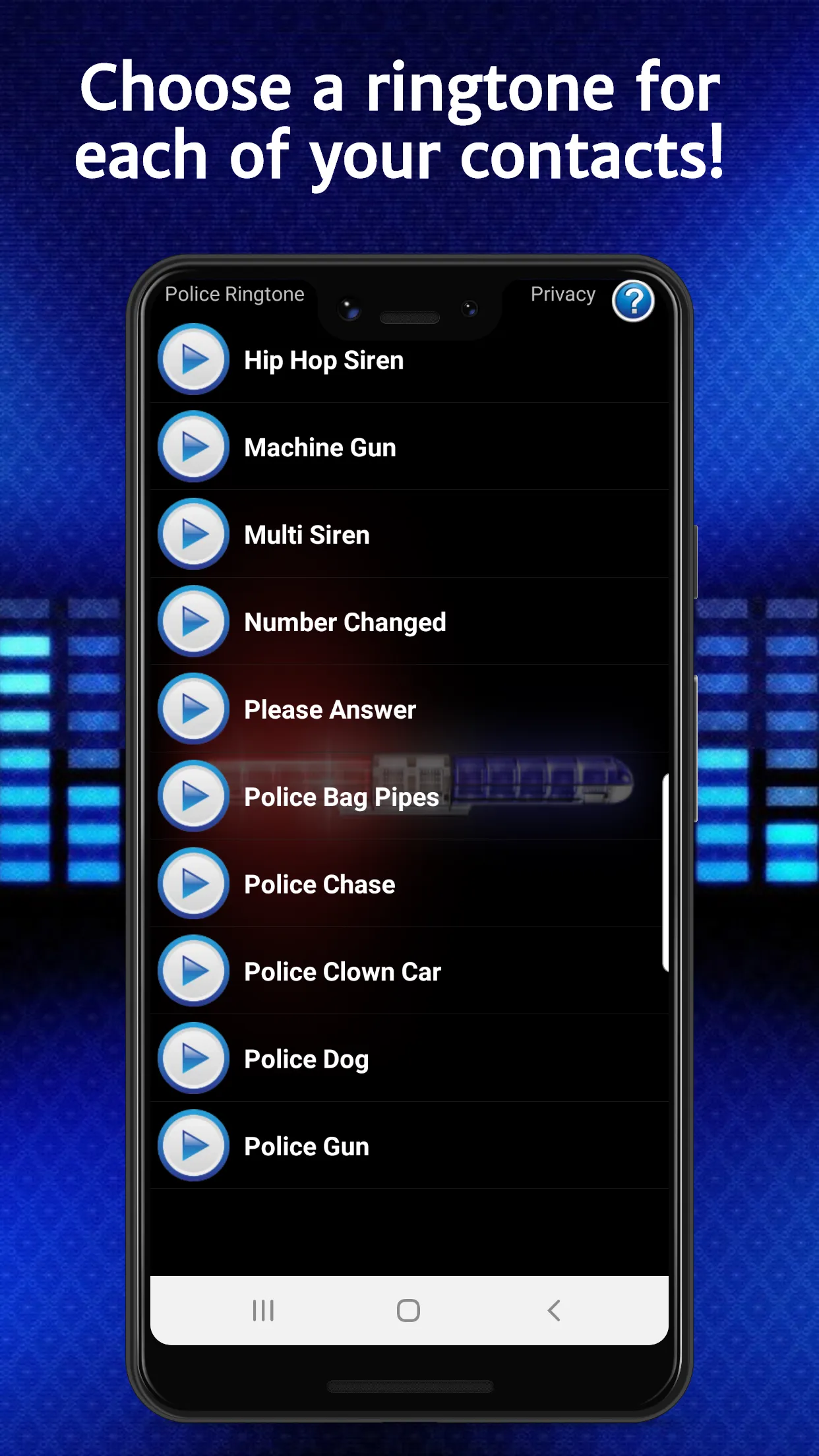 Police Ringtones | Indus Appstore | Screenshot