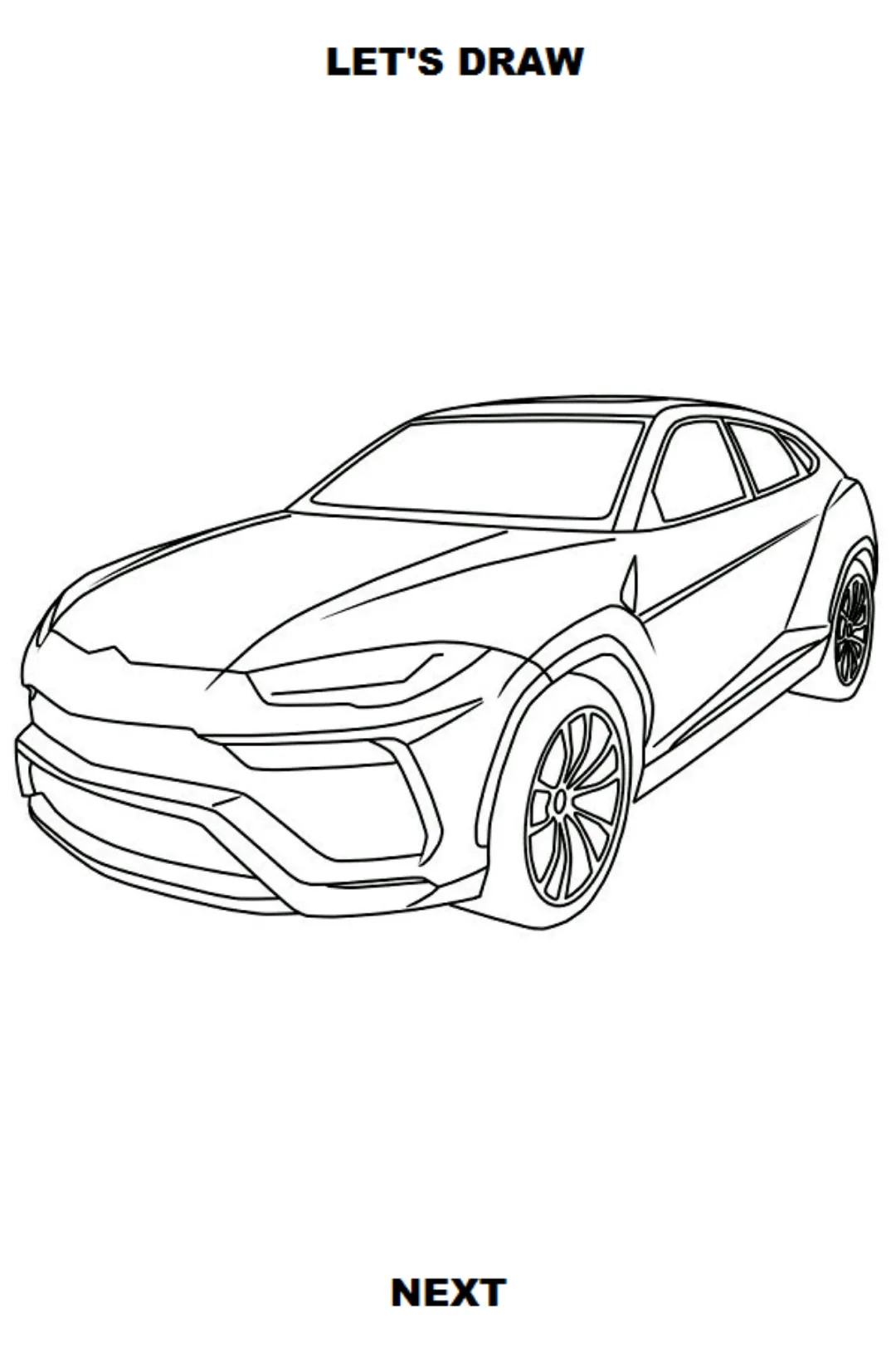 Draw Cars: SUV | Indus Appstore | Screenshot