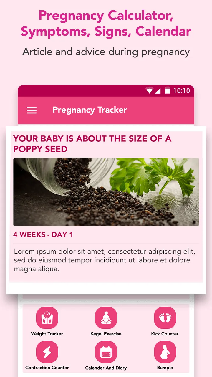 Pregnancy Calendar, Tracker | Indus Appstore | Screenshot