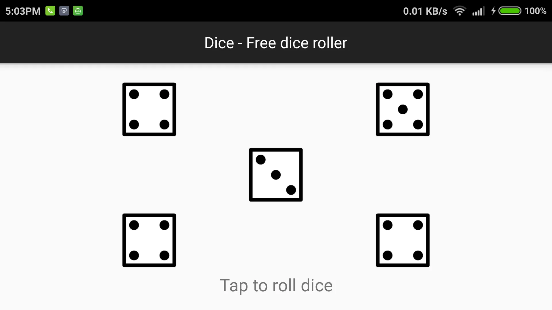 Dice - the dice roller | Indus Appstore | Screenshot