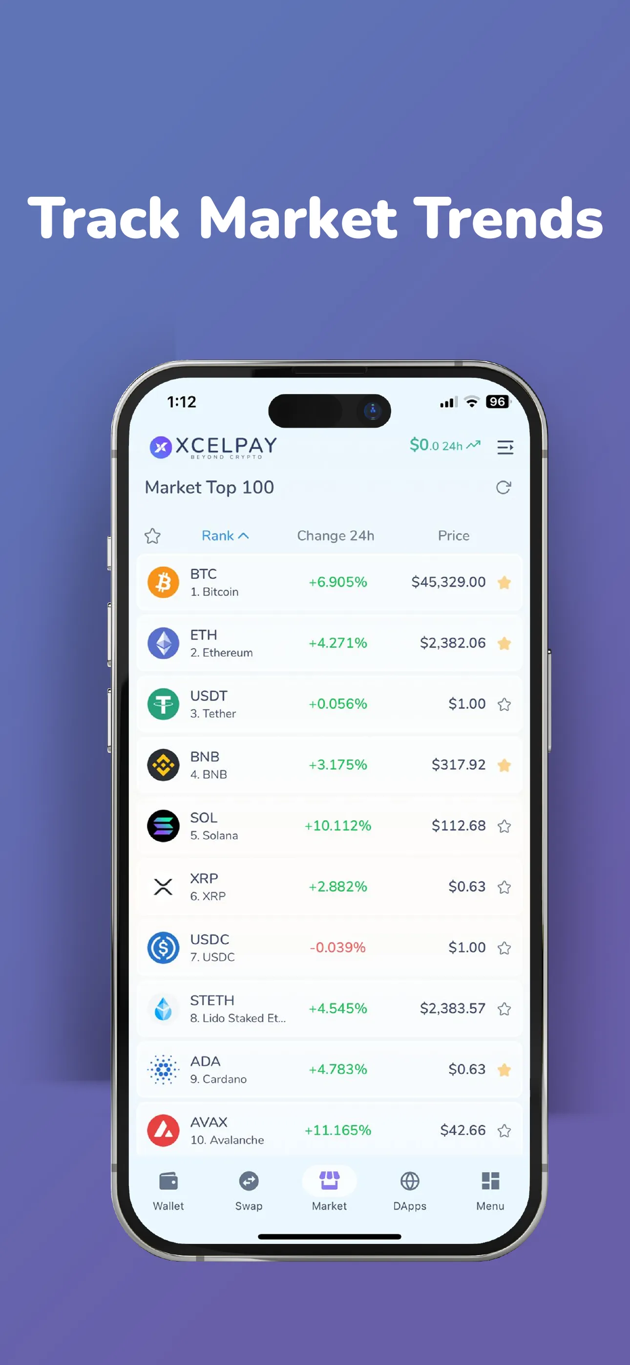 XcelPay: Crypto Bitcoin Wallet | Indus Appstore | Screenshot