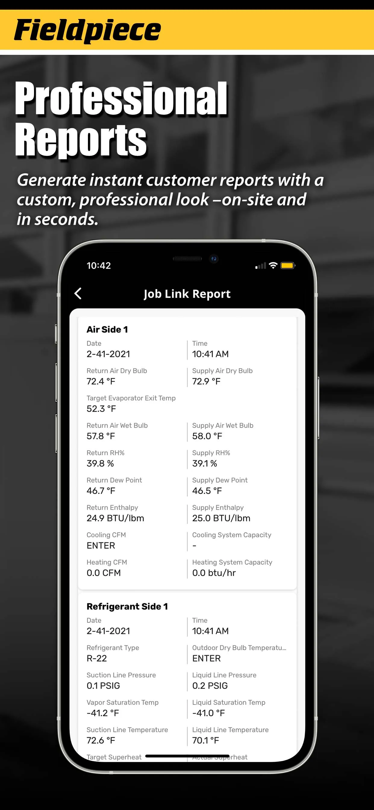 Fieldpiece Job Link | Indus Appstore | Screenshot