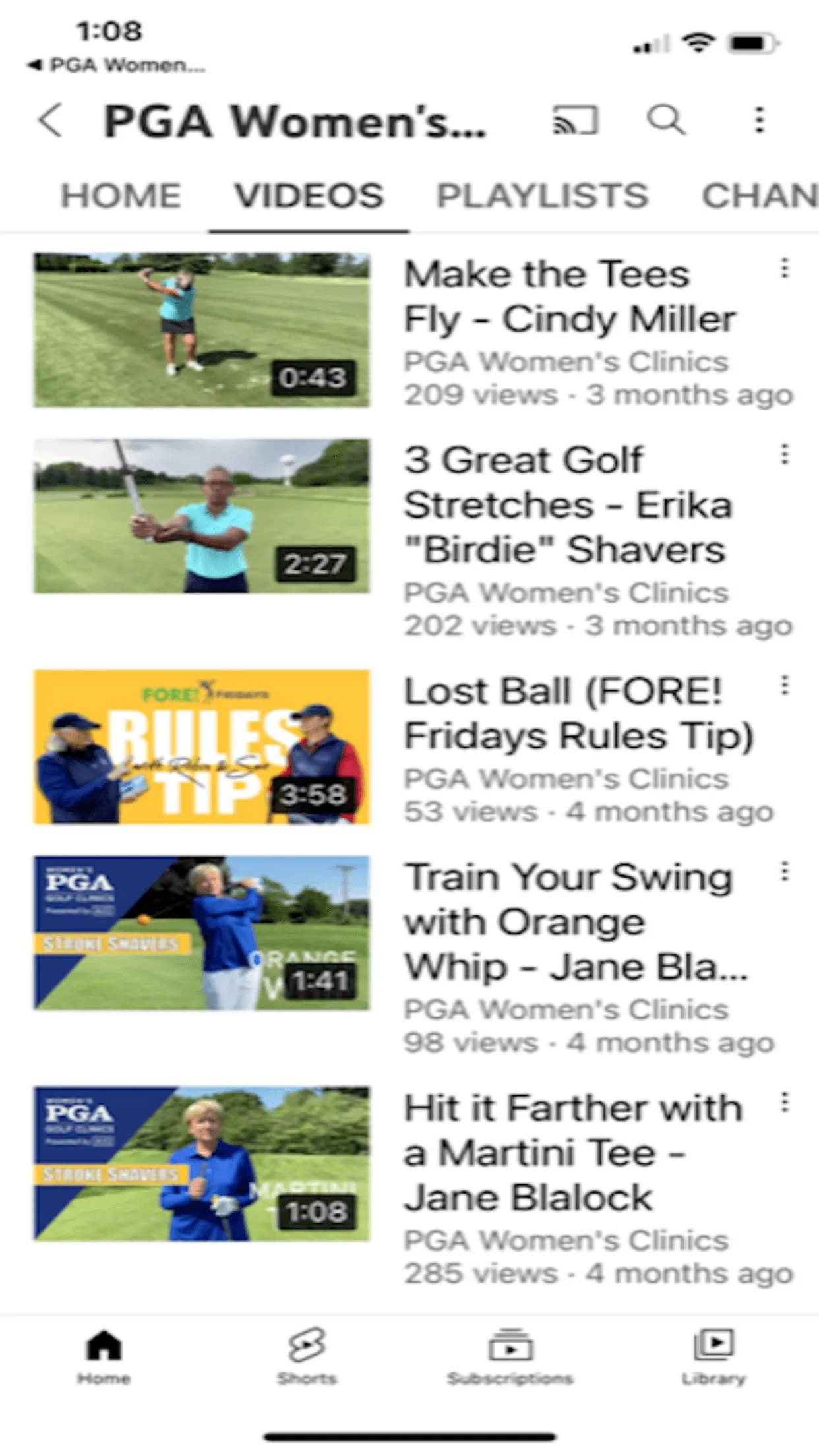 PGA Women's Clinics | Indus Appstore | Screenshot