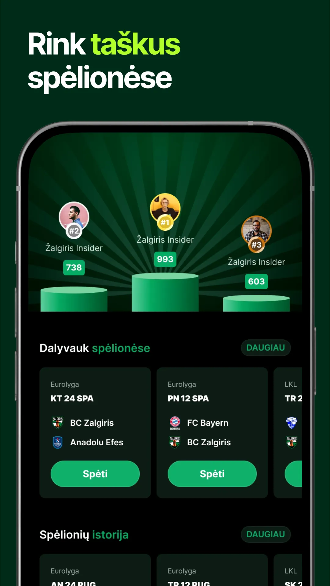 Žalgiris | Indus Appstore | Screenshot