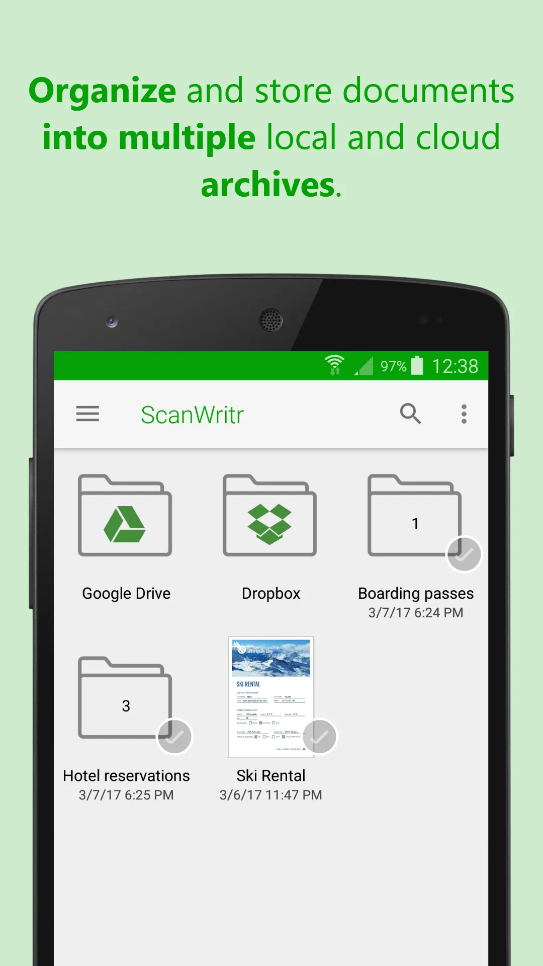 ScanWritr: scan docs, PDF, fax | Indus Appstore | Screenshot