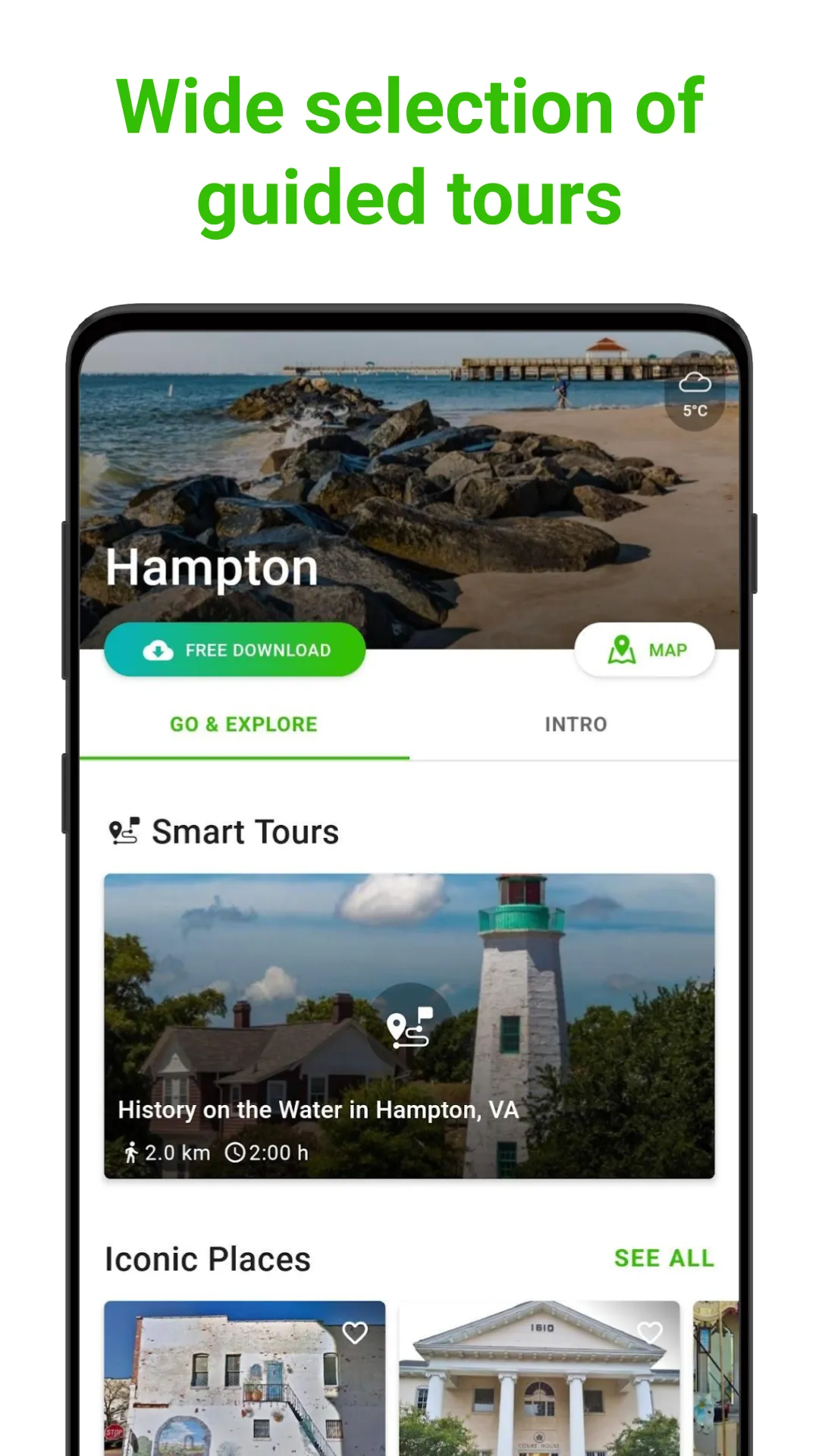 Hampton Tour Guide:SmartGuide | Indus Appstore | Screenshot