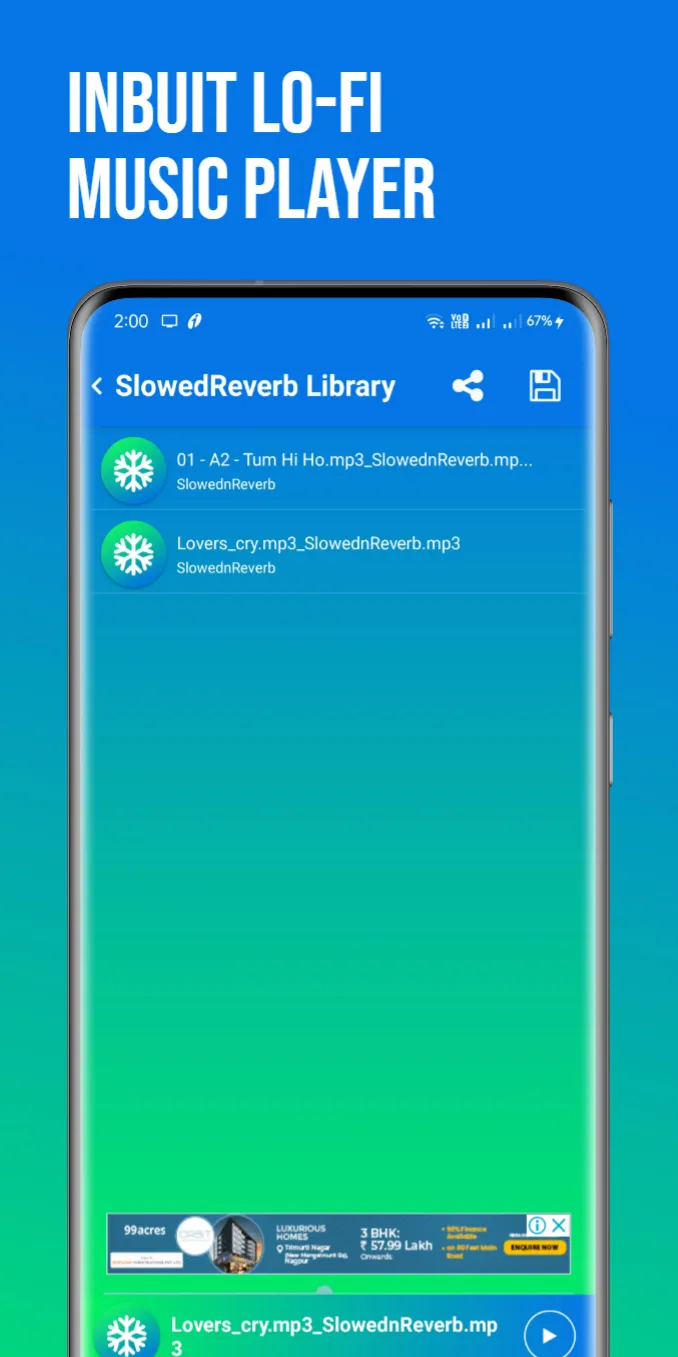 Lo-Fi Music Maker SlowedReverb | Indus Appstore | Screenshot