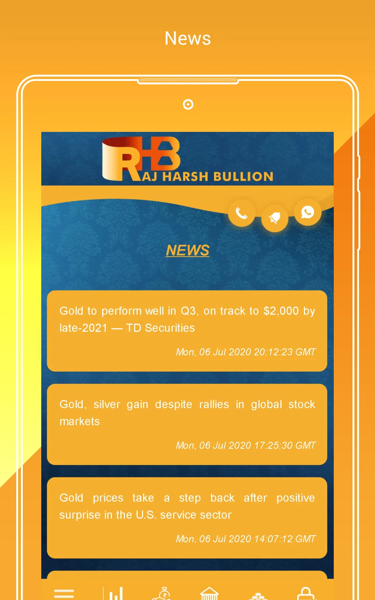 Raj Harsh Bullion | Indus Appstore | Screenshot