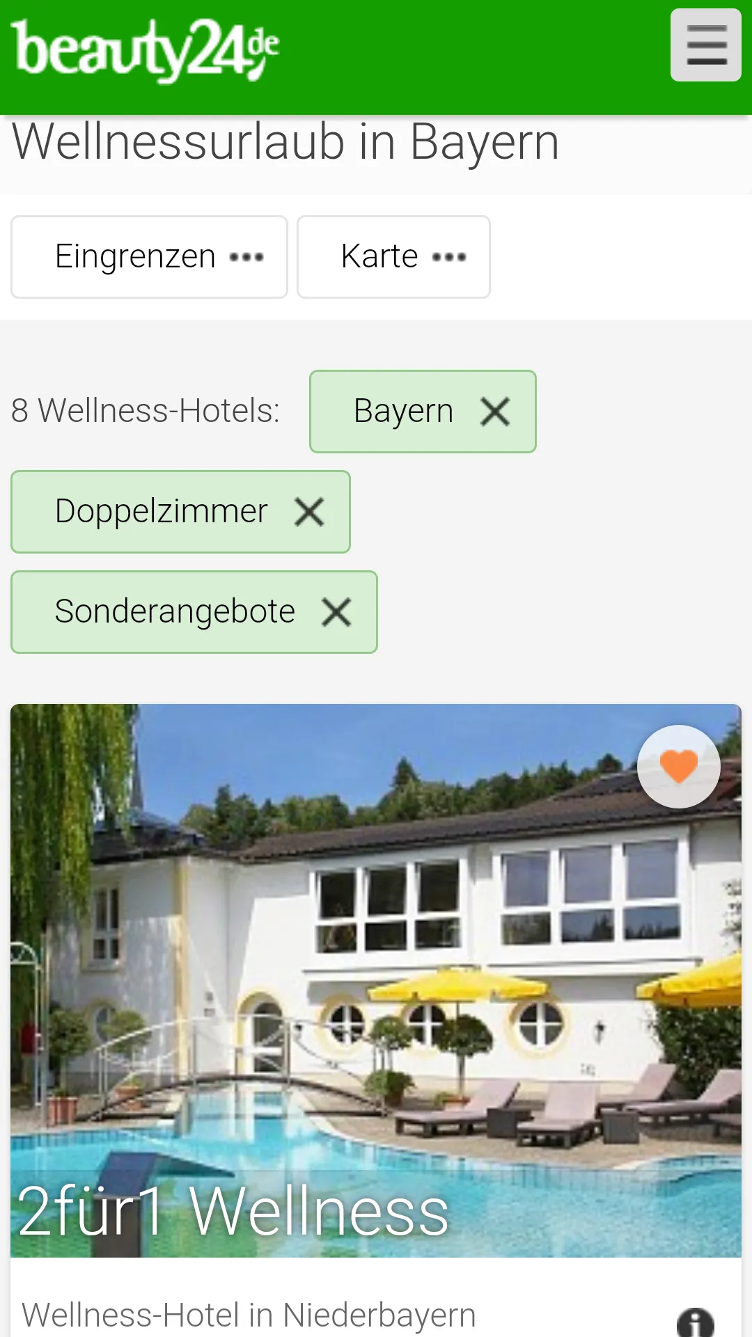 beauty24 SPA & Wellness-Urlaub | Indus Appstore | Screenshot