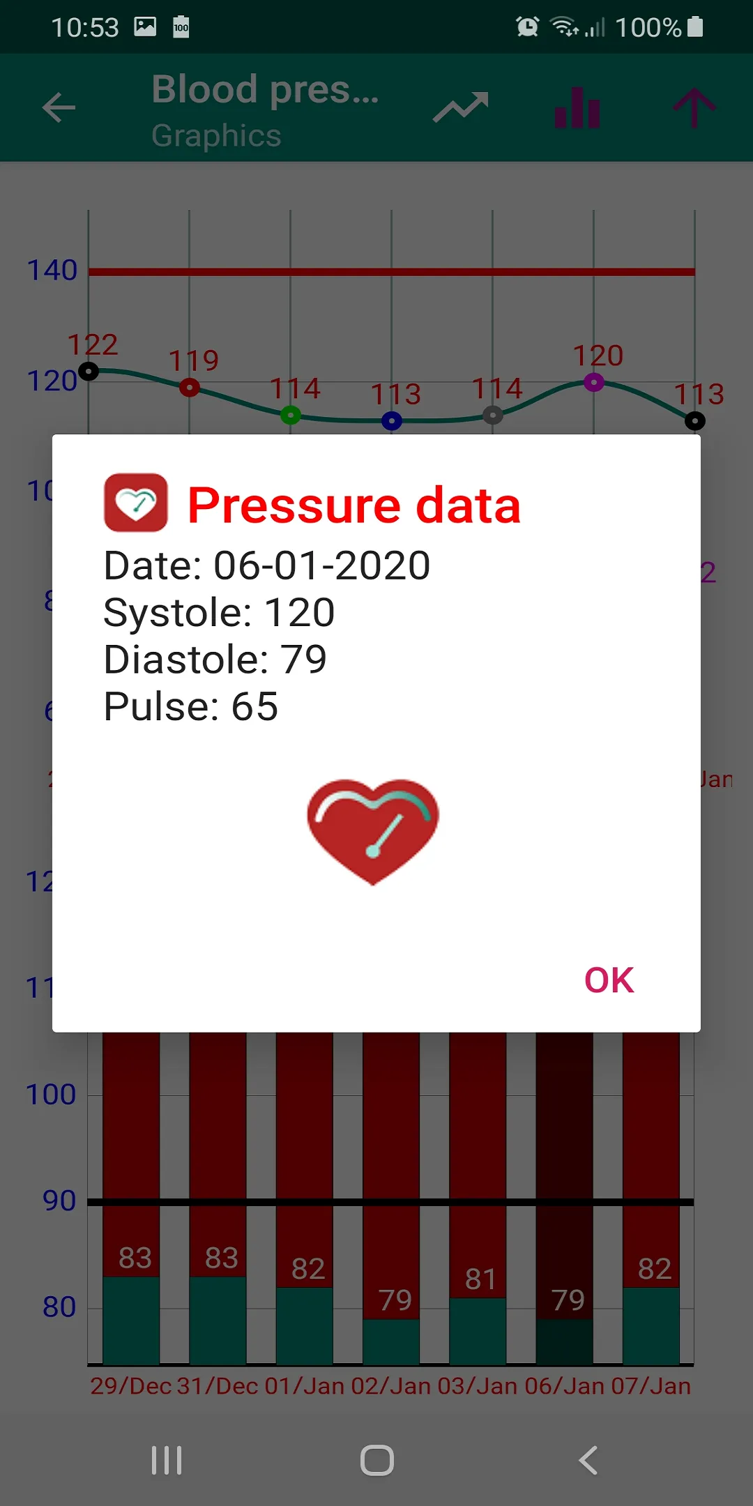 Blood Pressure Register | Indus Appstore | Screenshot