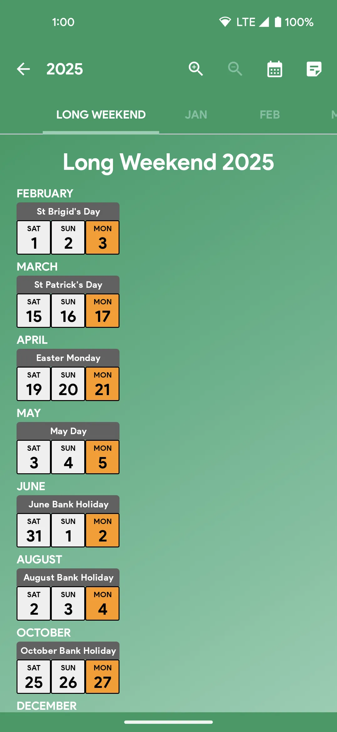 Ireland Calendar | Indus Appstore | Screenshot