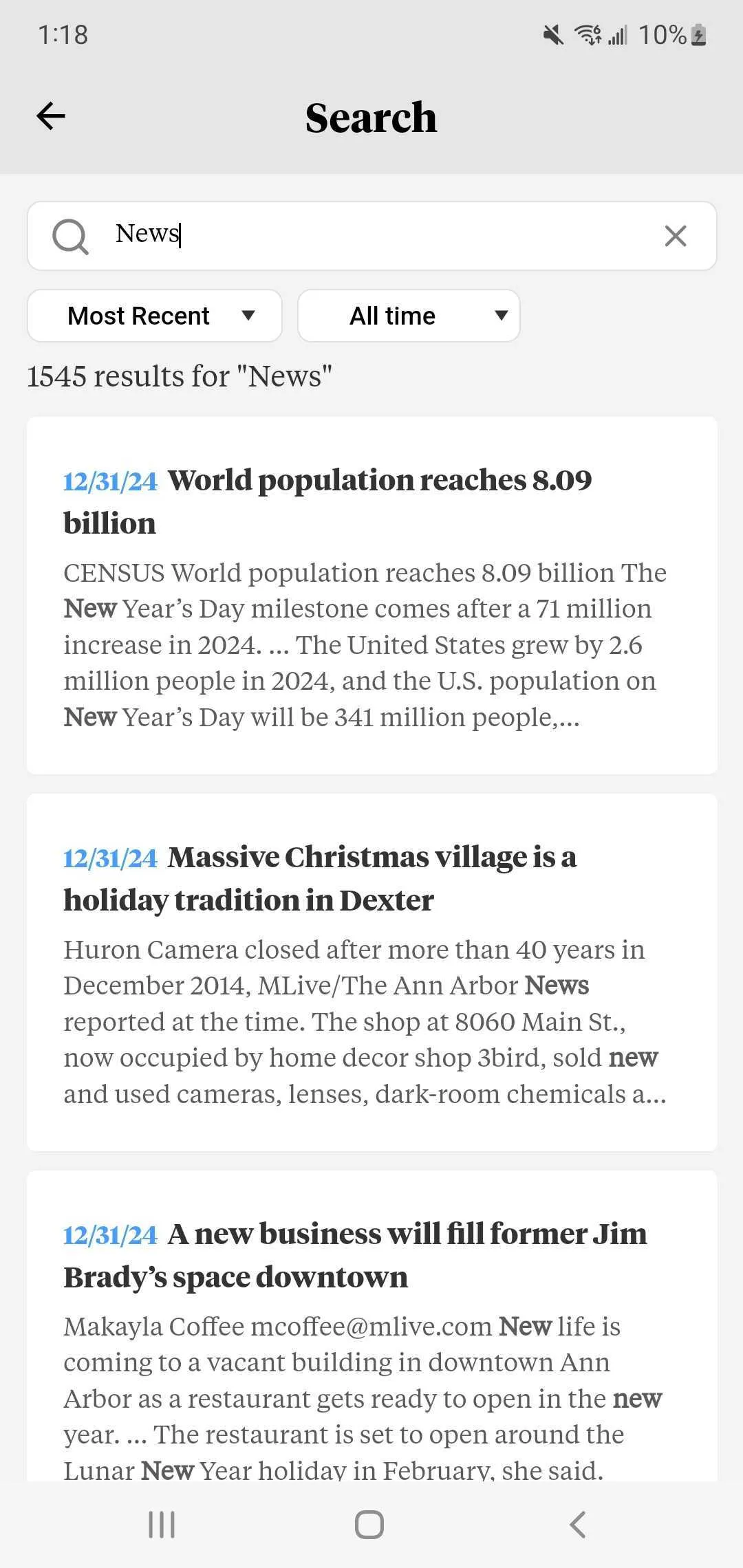 Ann Arbor News | Indus Appstore | Screenshot