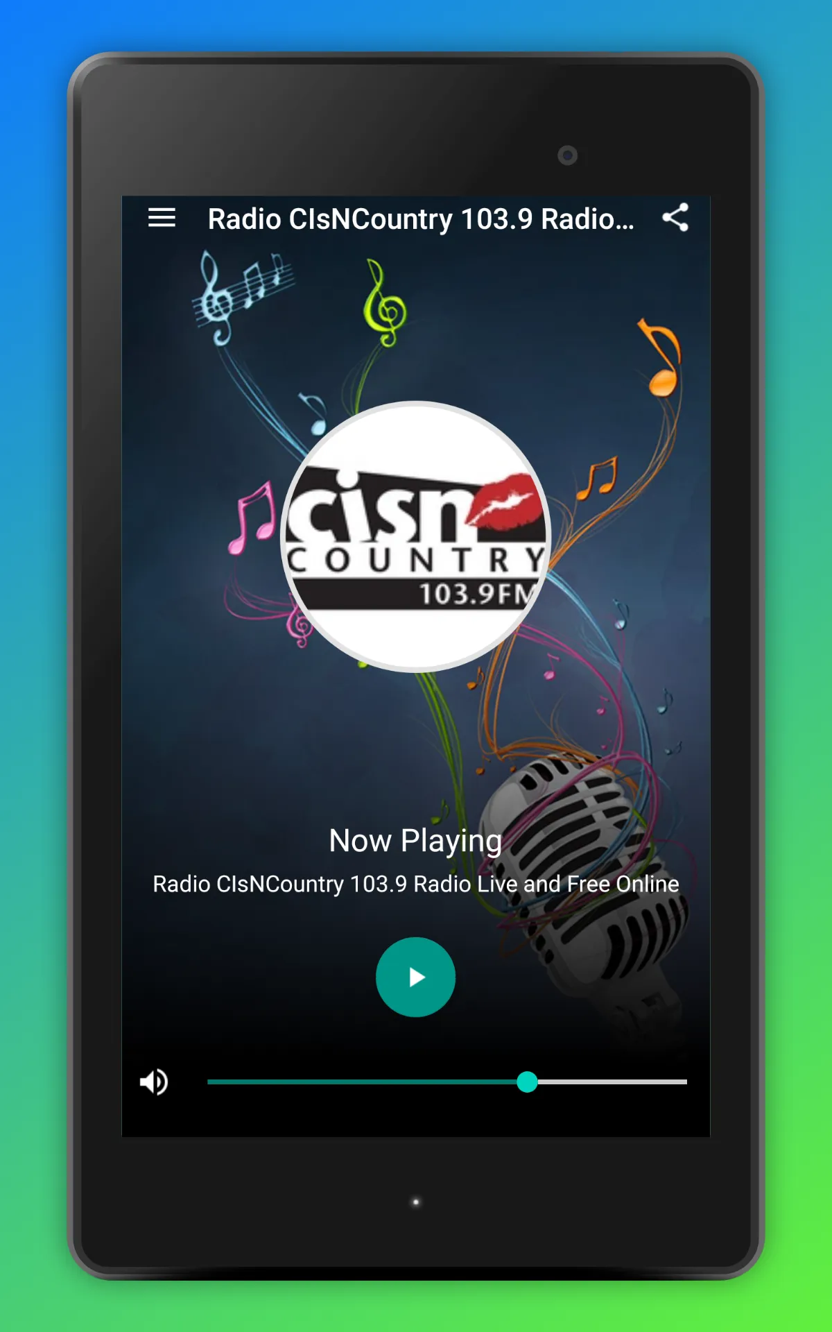 CISN Country 103.9 Radio App | Indus Appstore | Screenshot