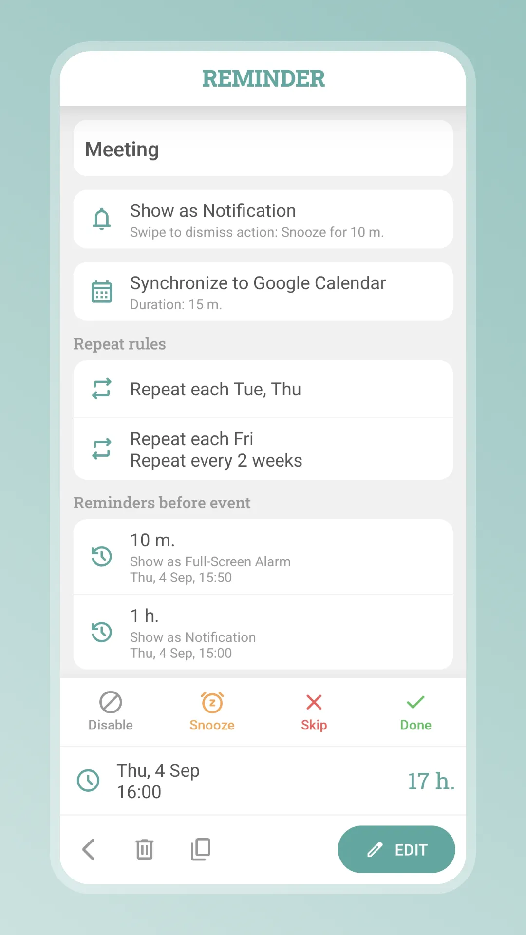 Remindio: Easy Remind | Indus Appstore | Screenshot