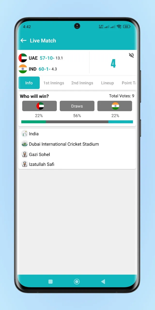 Asia Cup 2025 Live | Indus Appstore | Screenshot