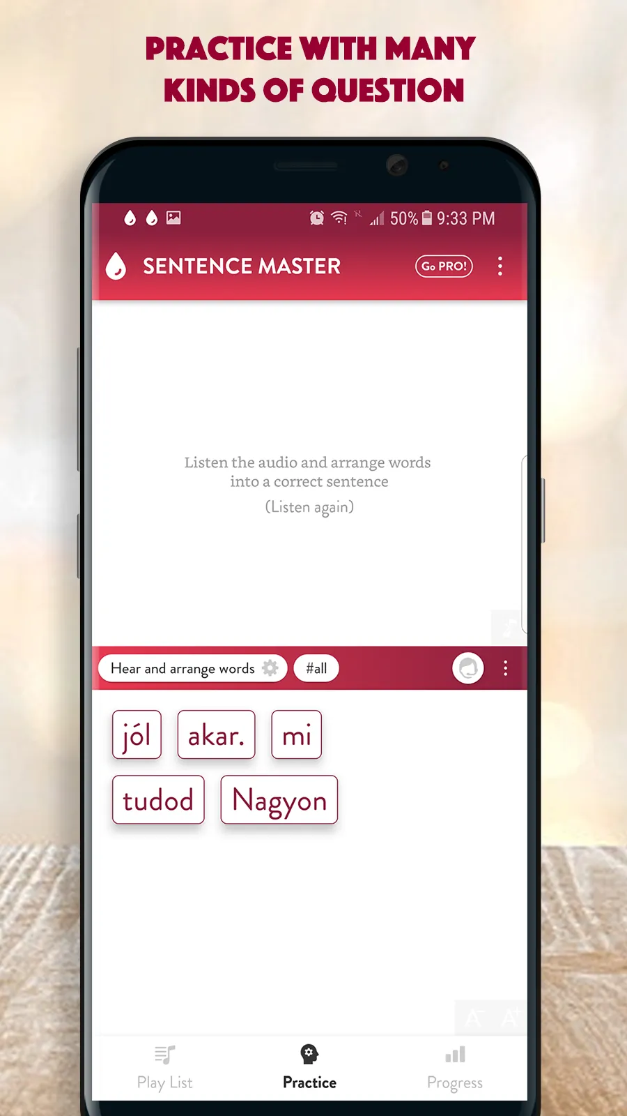 Hungarian Sentence Master | Indus Appstore | Screenshot