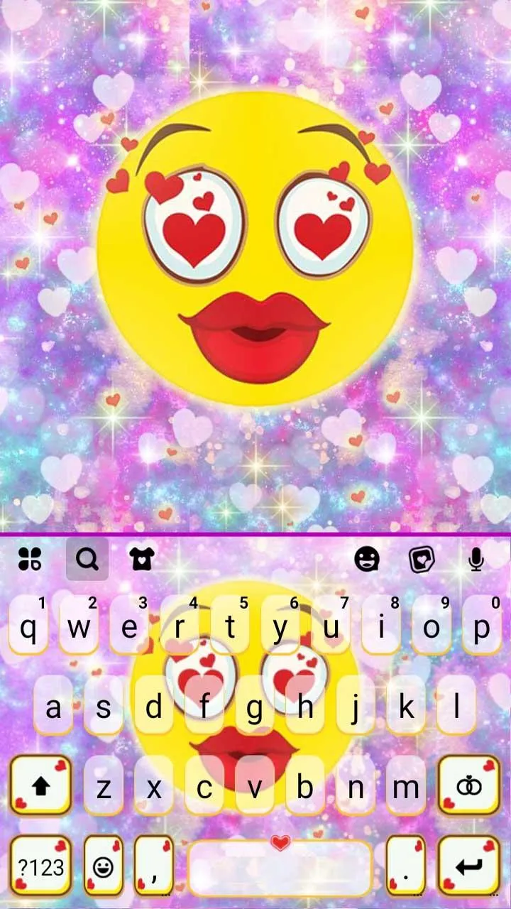 Galaxy Love Emoji Keyboard The | Indus Appstore | Screenshot