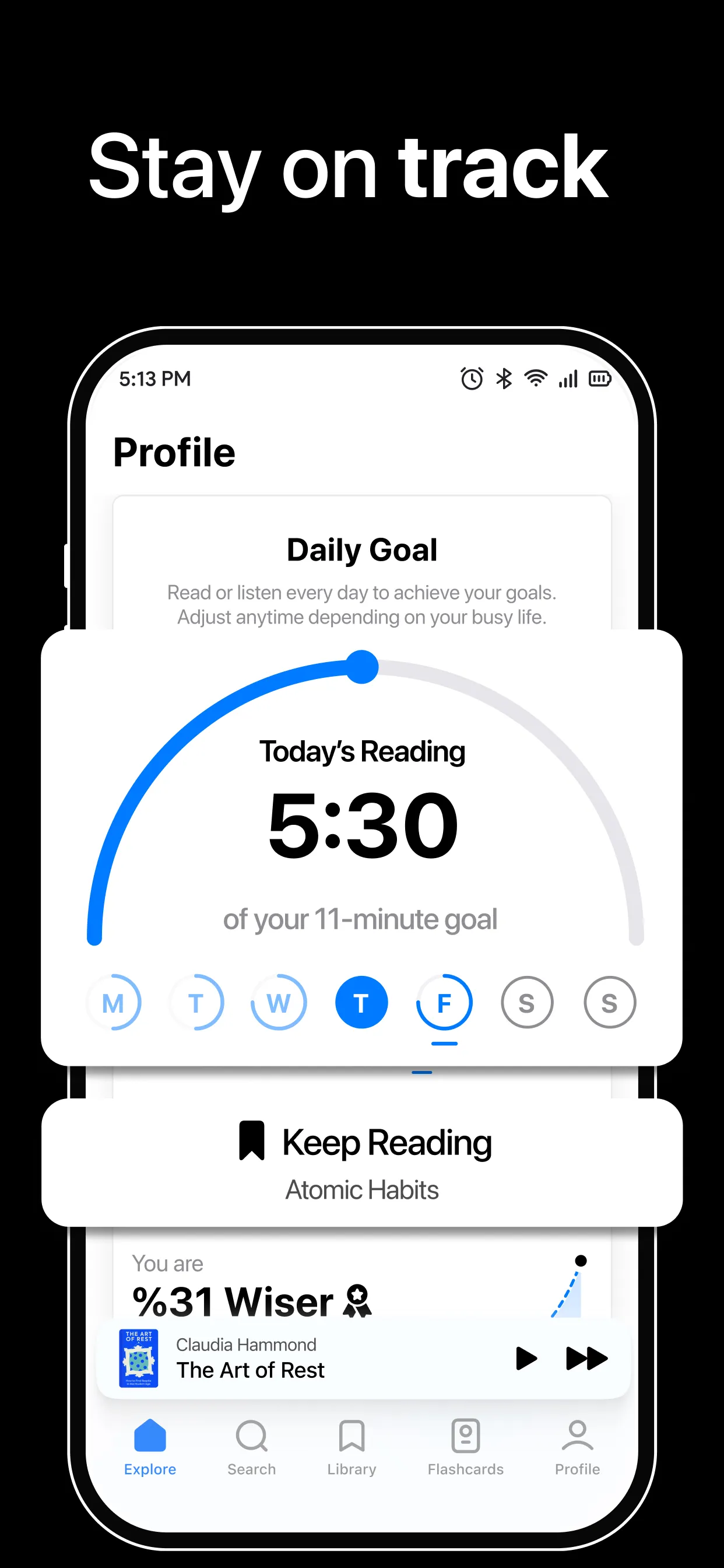 Wiser - 15 minutes Audio Books | Indus Appstore | Screenshot