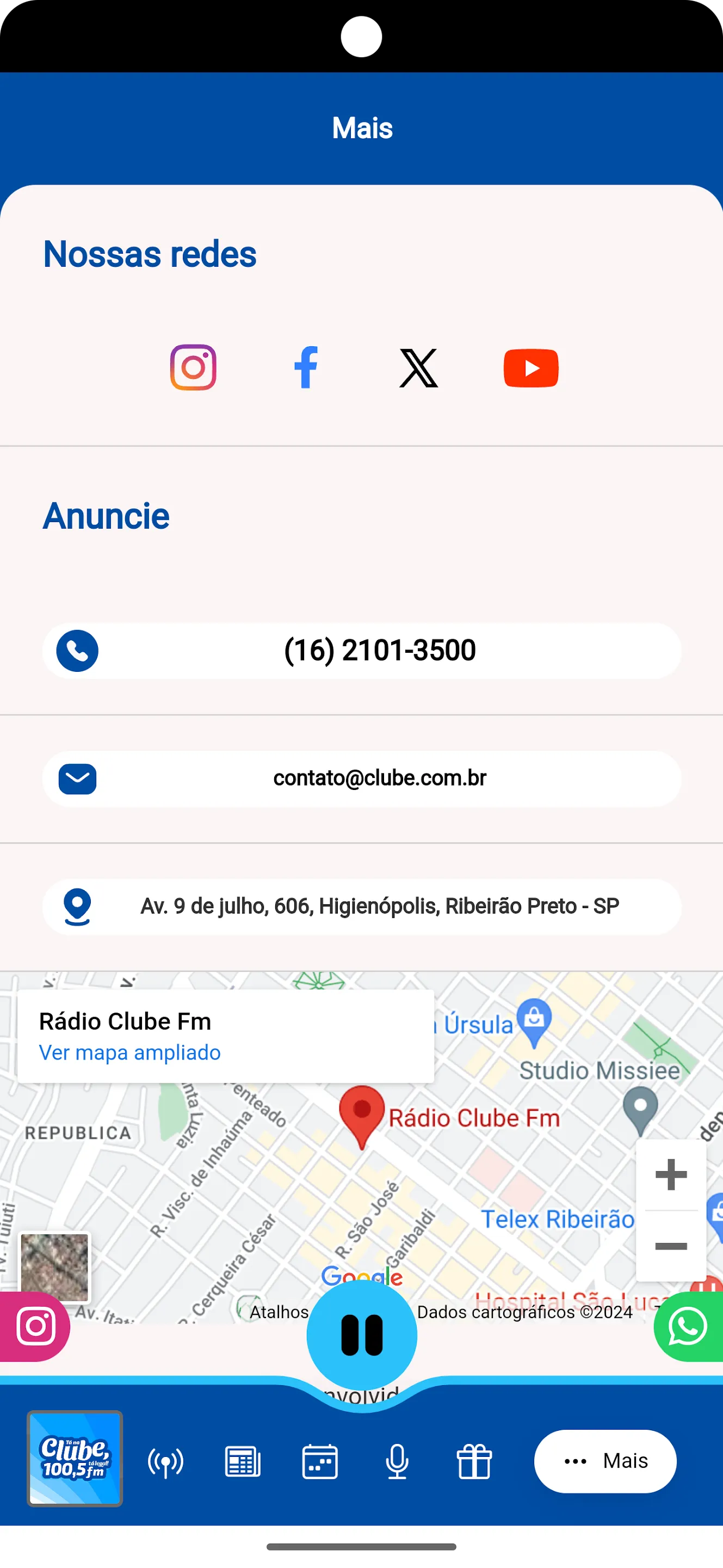 Clube FM Ribeirão Preto | Indus Appstore | Screenshot