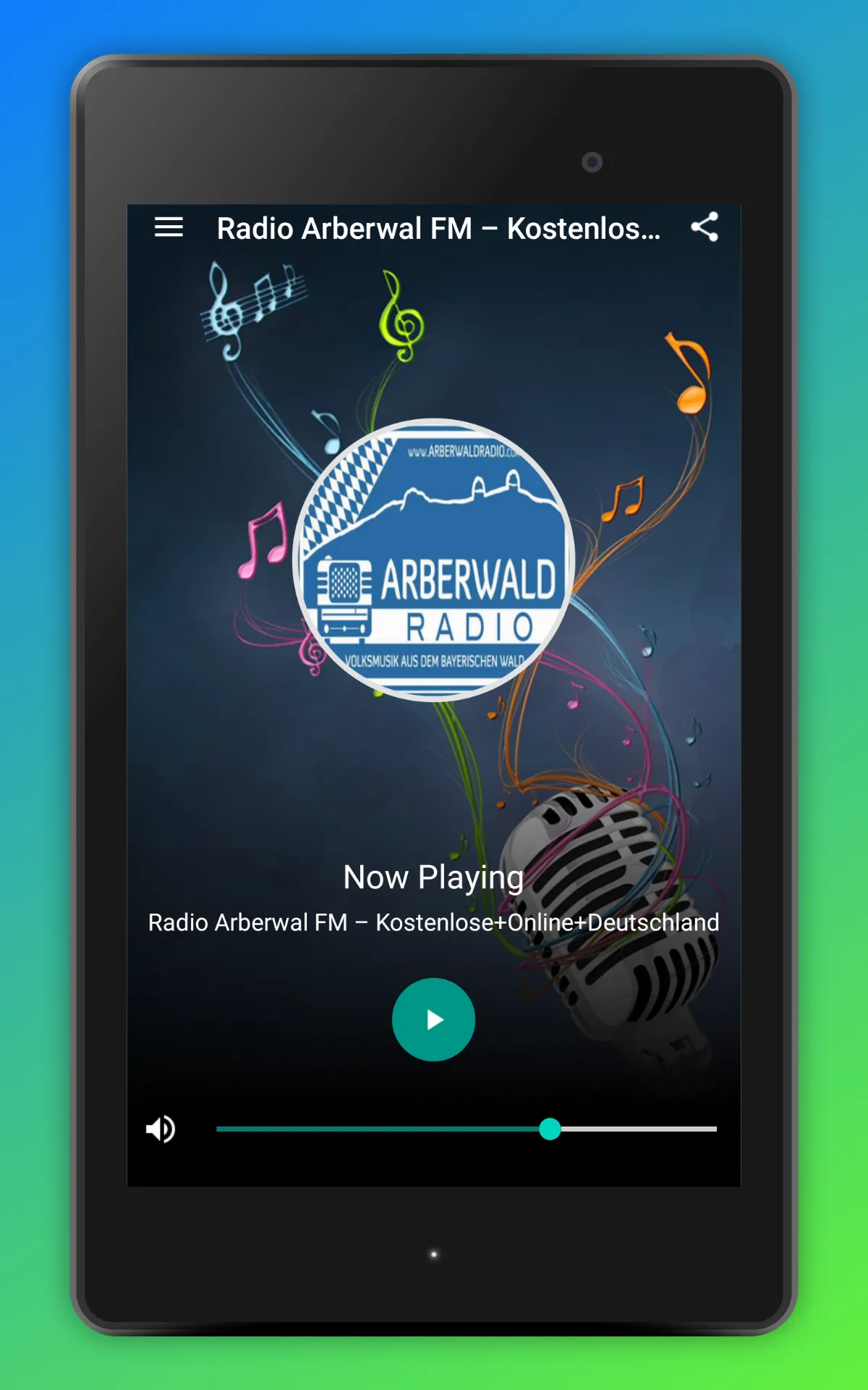 ArberwaldRadio App DE Online | Indus Appstore | Screenshot