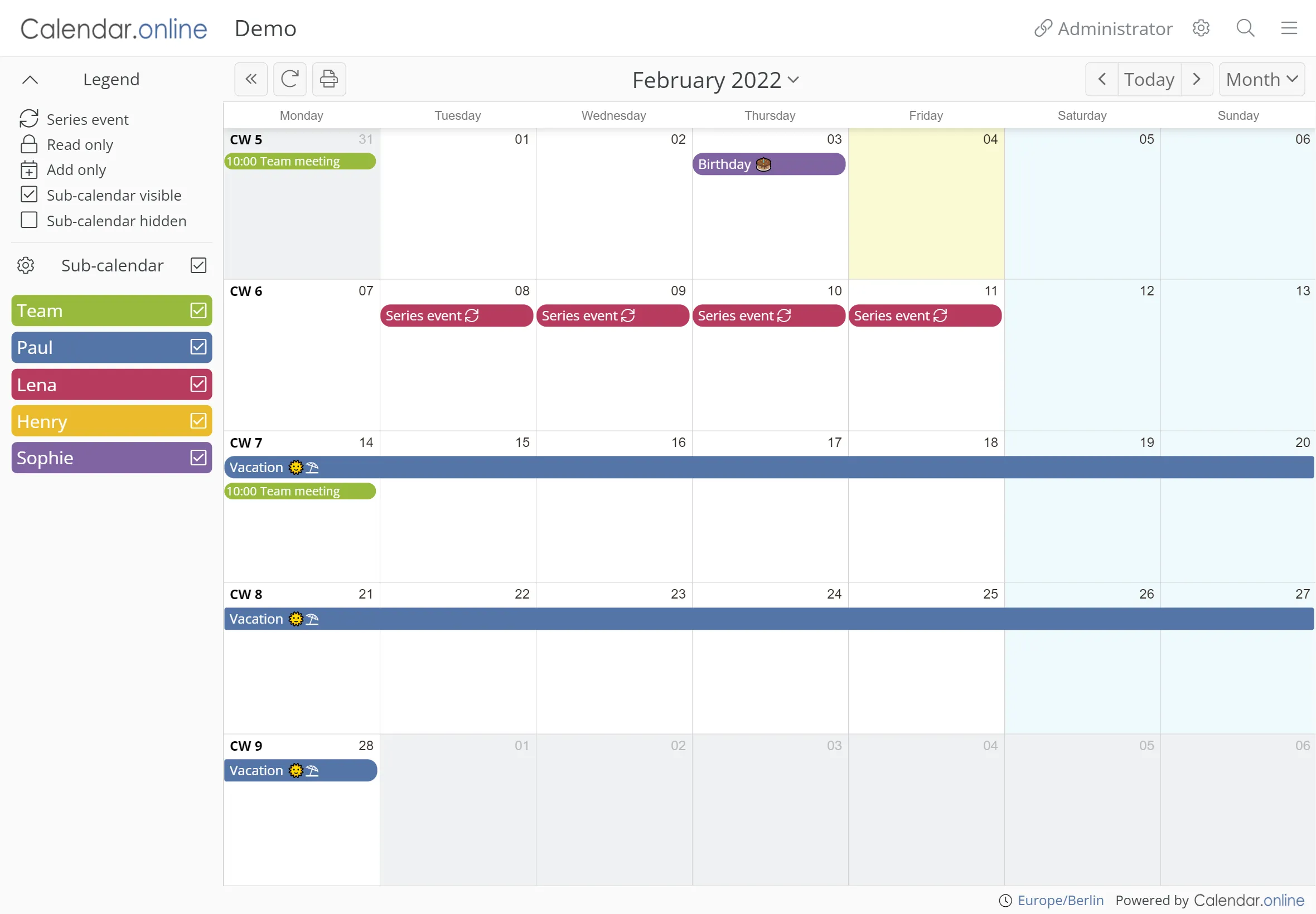 Calendar.online | Indus Appstore | Screenshot