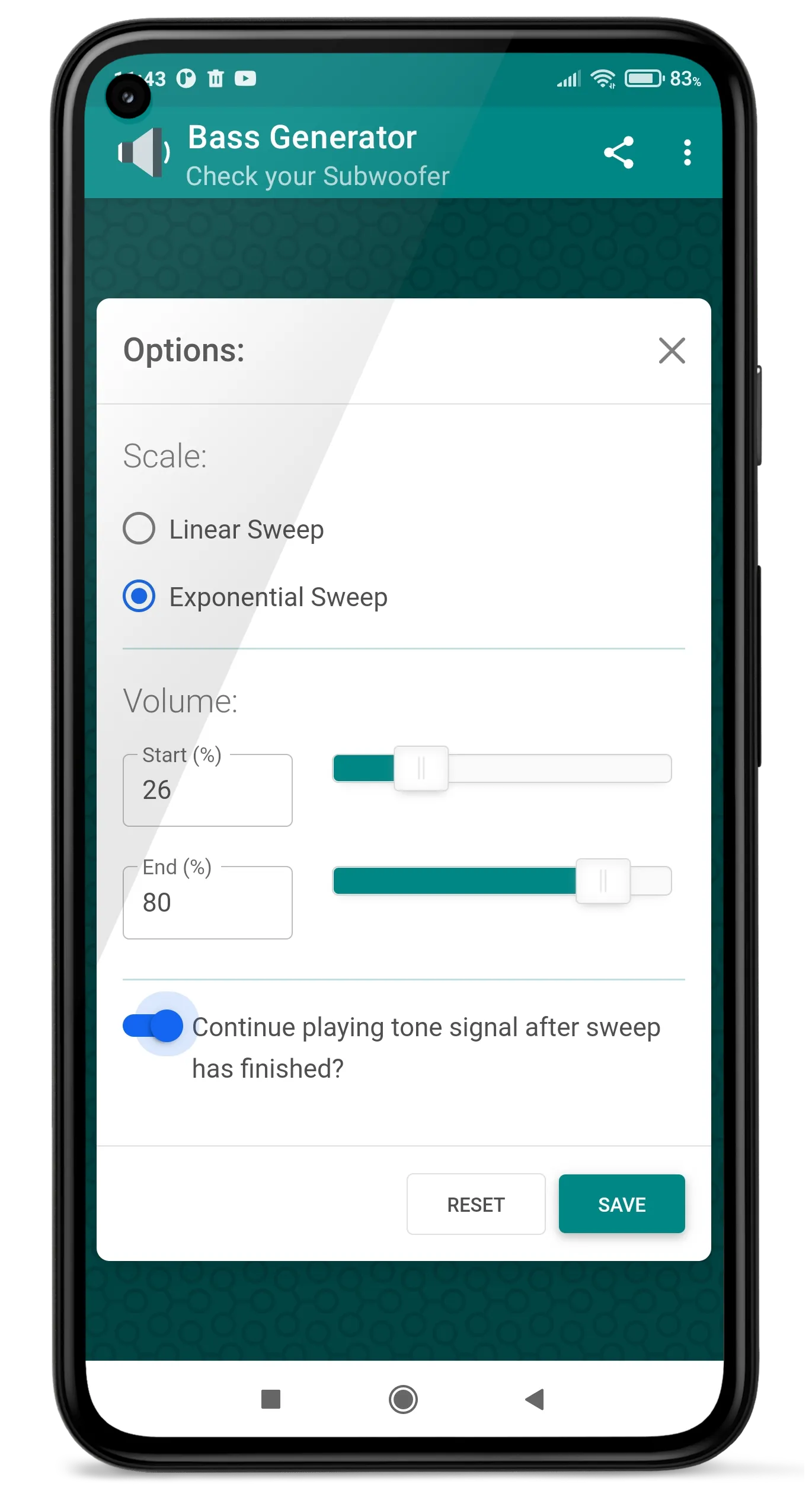 Bass Generator. Subwoofer Test | Indus Appstore | Screenshot