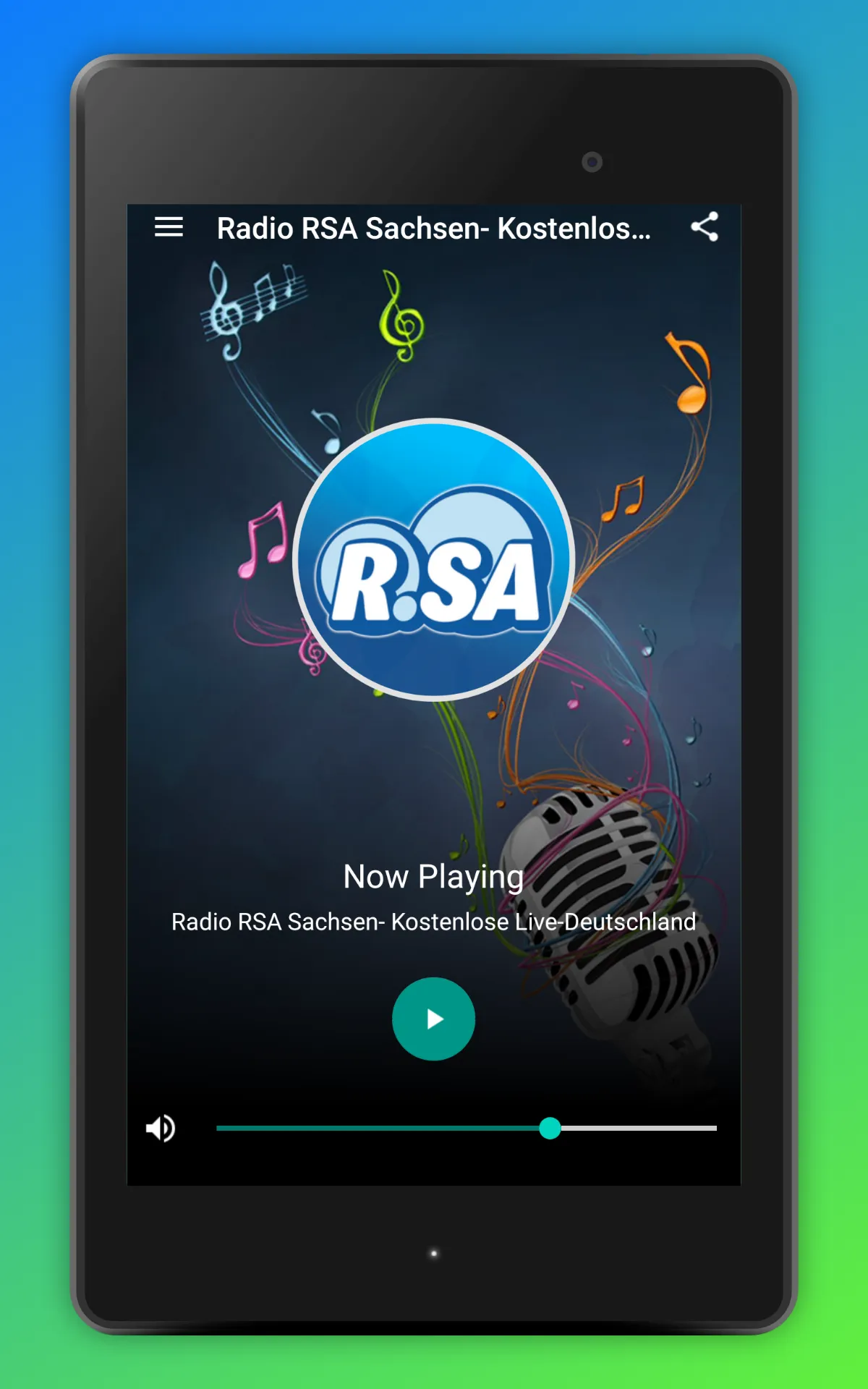 Radio RSA Sachsen Deutschland | Indus Appstore | Screenshot