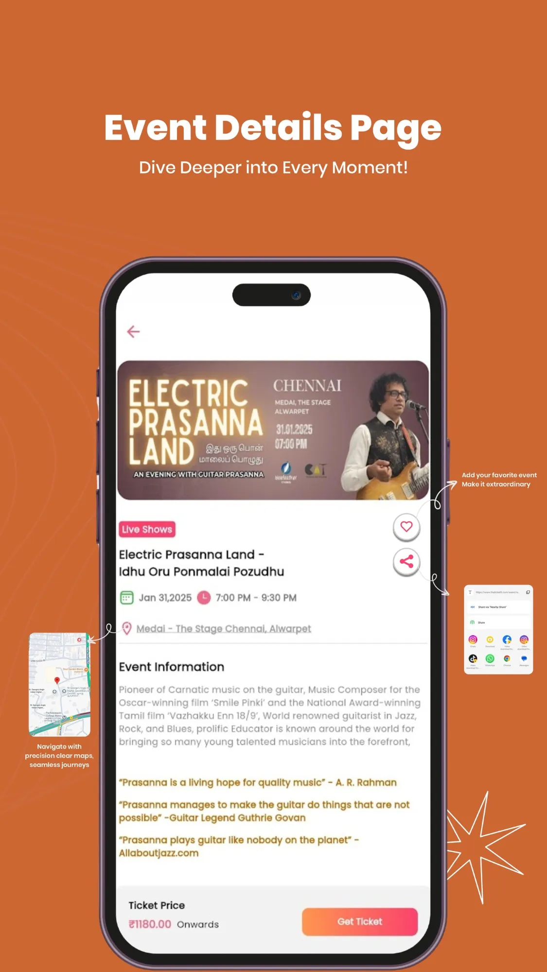Ticket9 | Discover live events | Indus Appstore | Screenshot