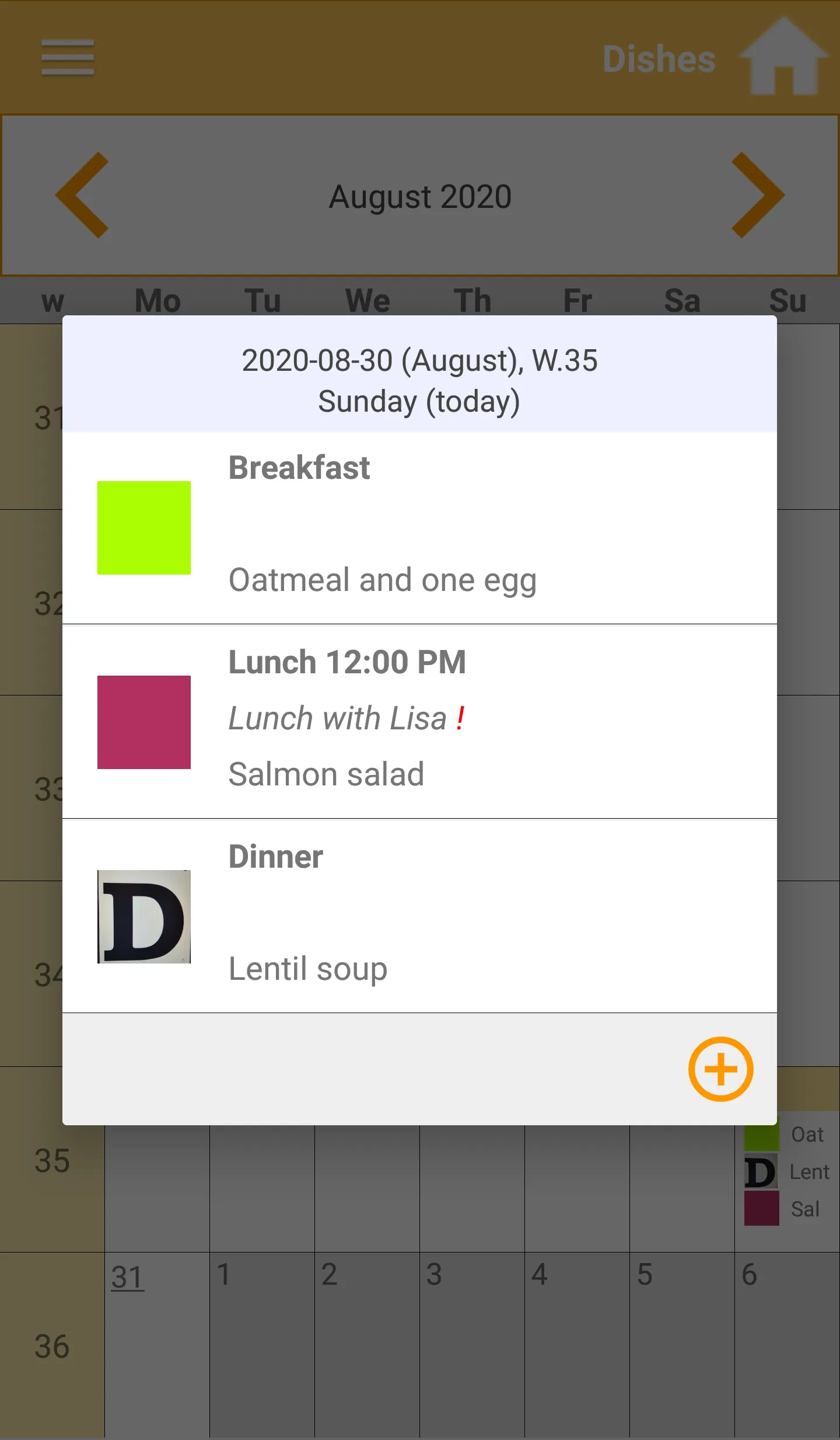 Meal planner | Indus Appstore | Screenshot