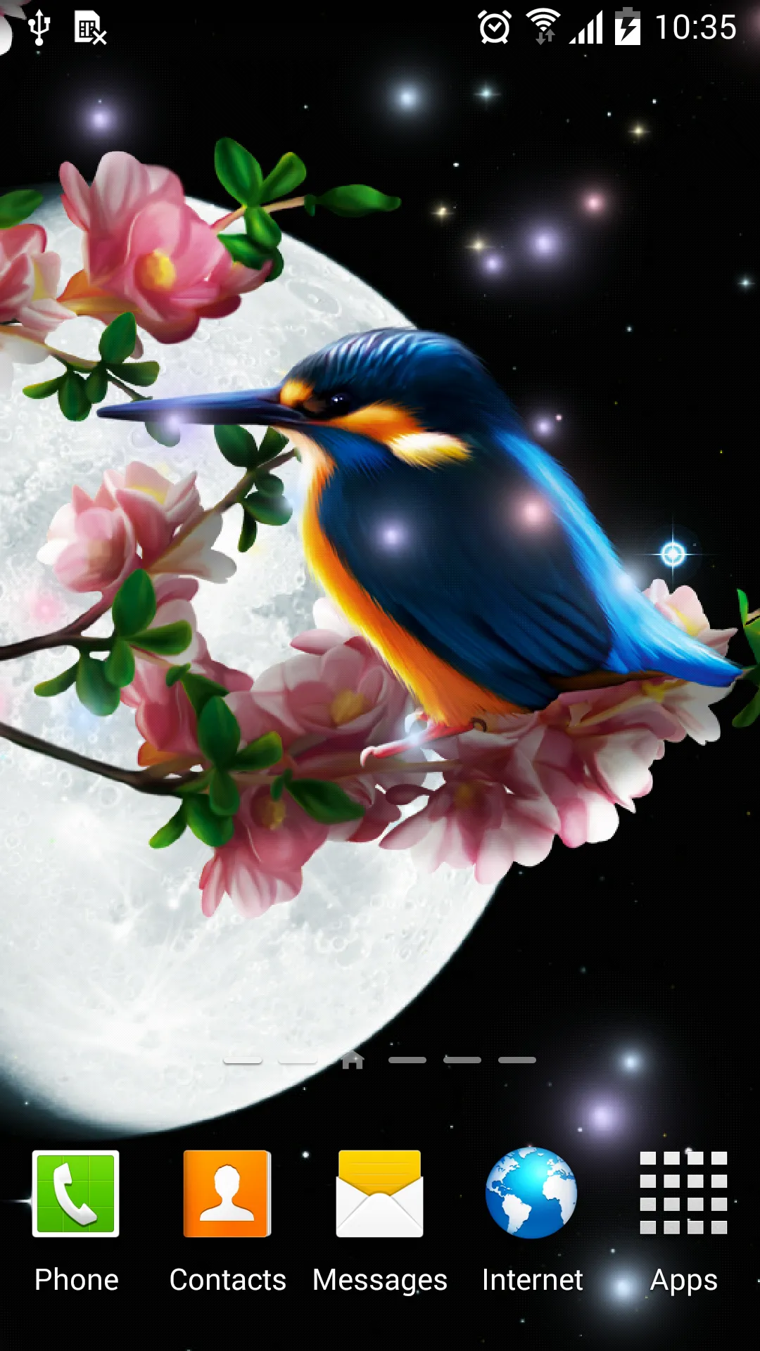 Sakura and Bird Live Wallpaper | Indus Appstore | Screenshot