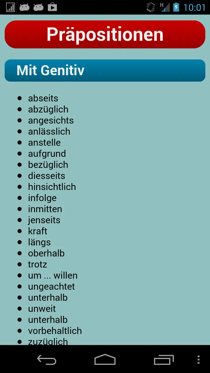 German Declension Trainer Pro | Indus Appstore | Screenshot