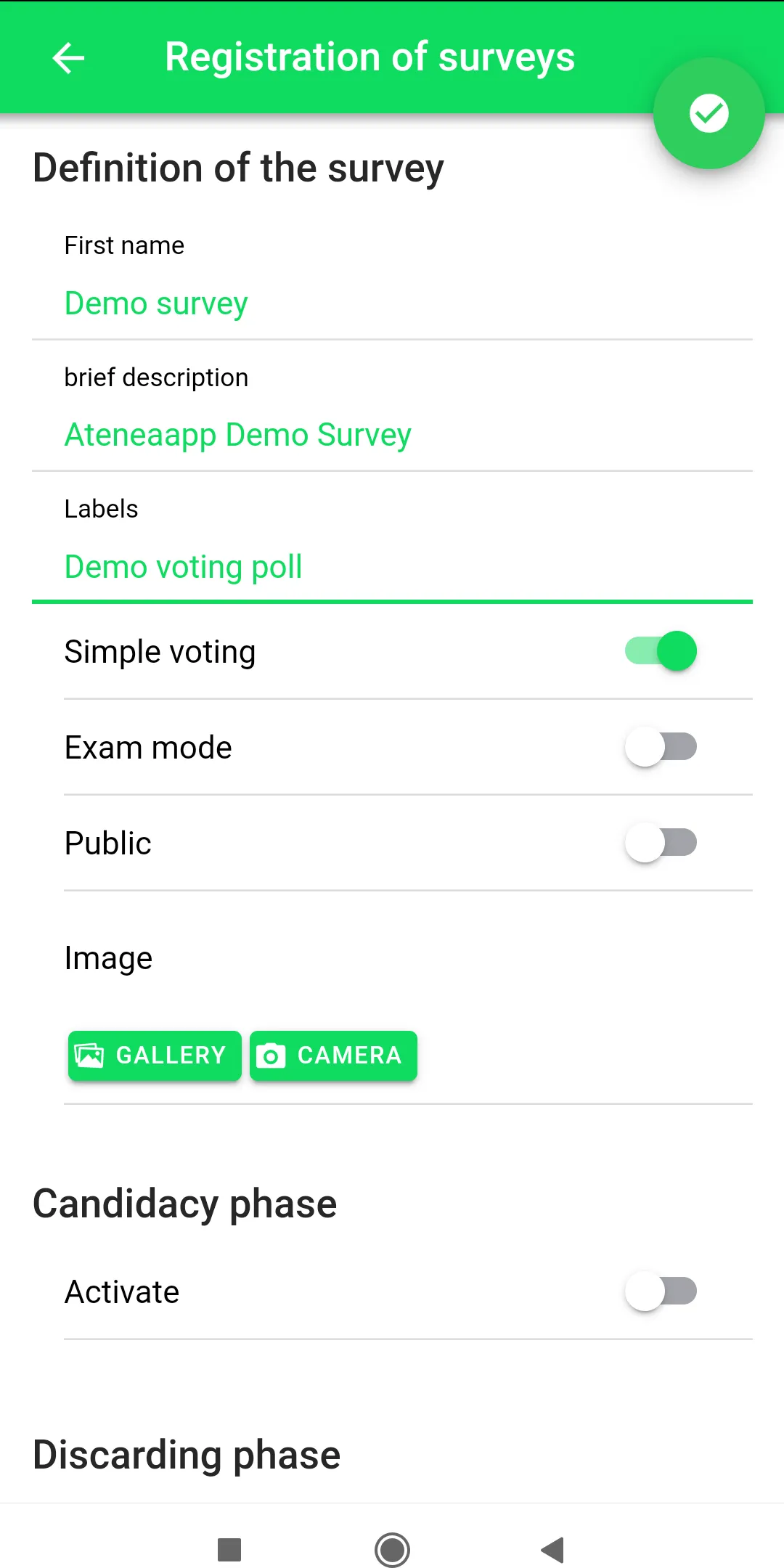 Atenea - Surveys and voting | Indus Appstore | Screenshot