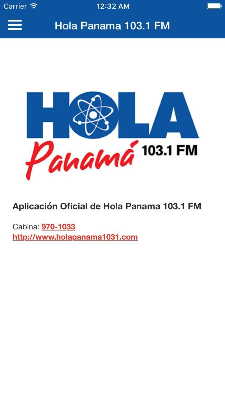 HOLA PANAMA 1031 FM | Indus Appstore | Screenshot